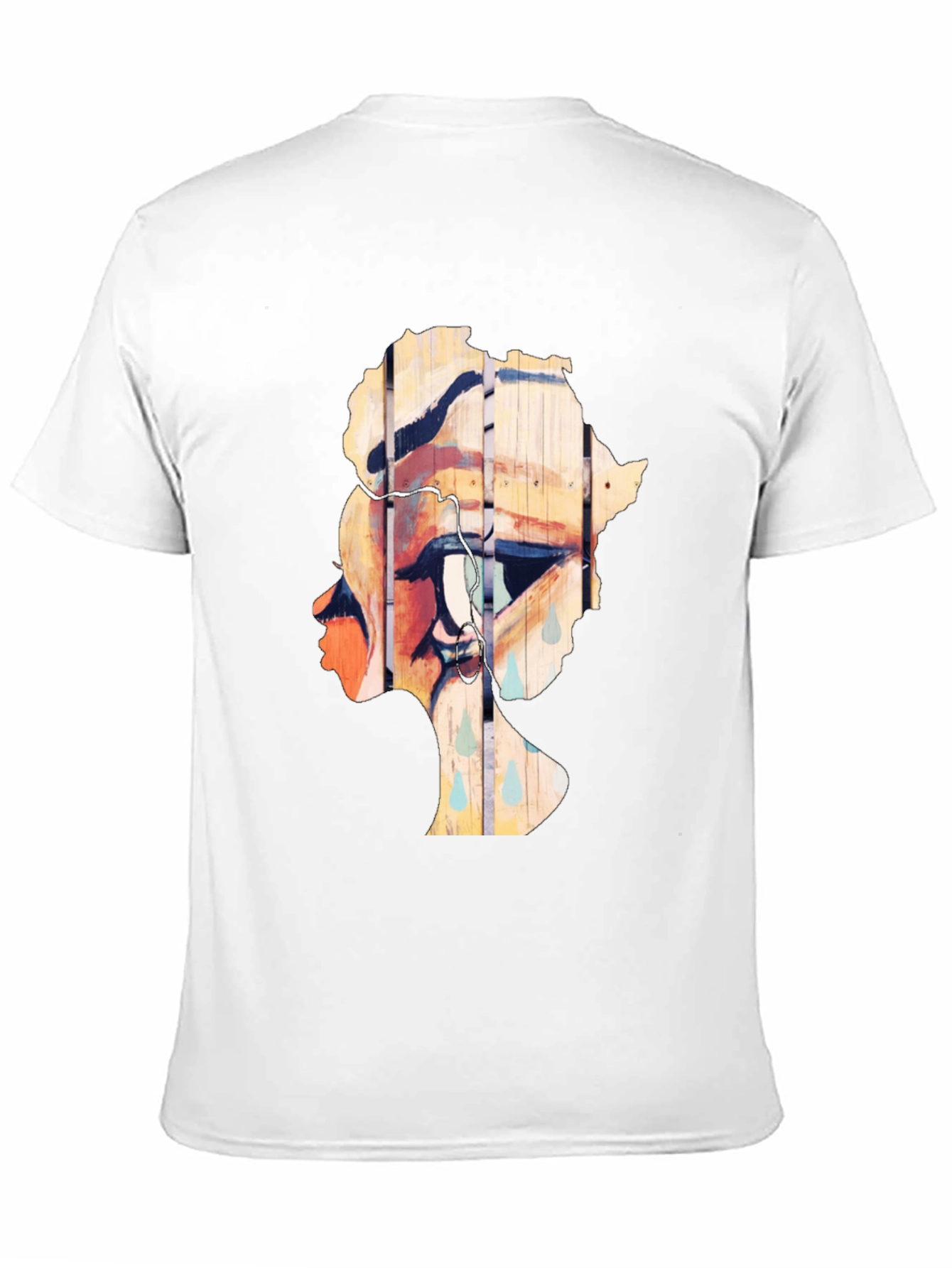 Artistic Graphic T-Shirt - Eye with African Continent Design