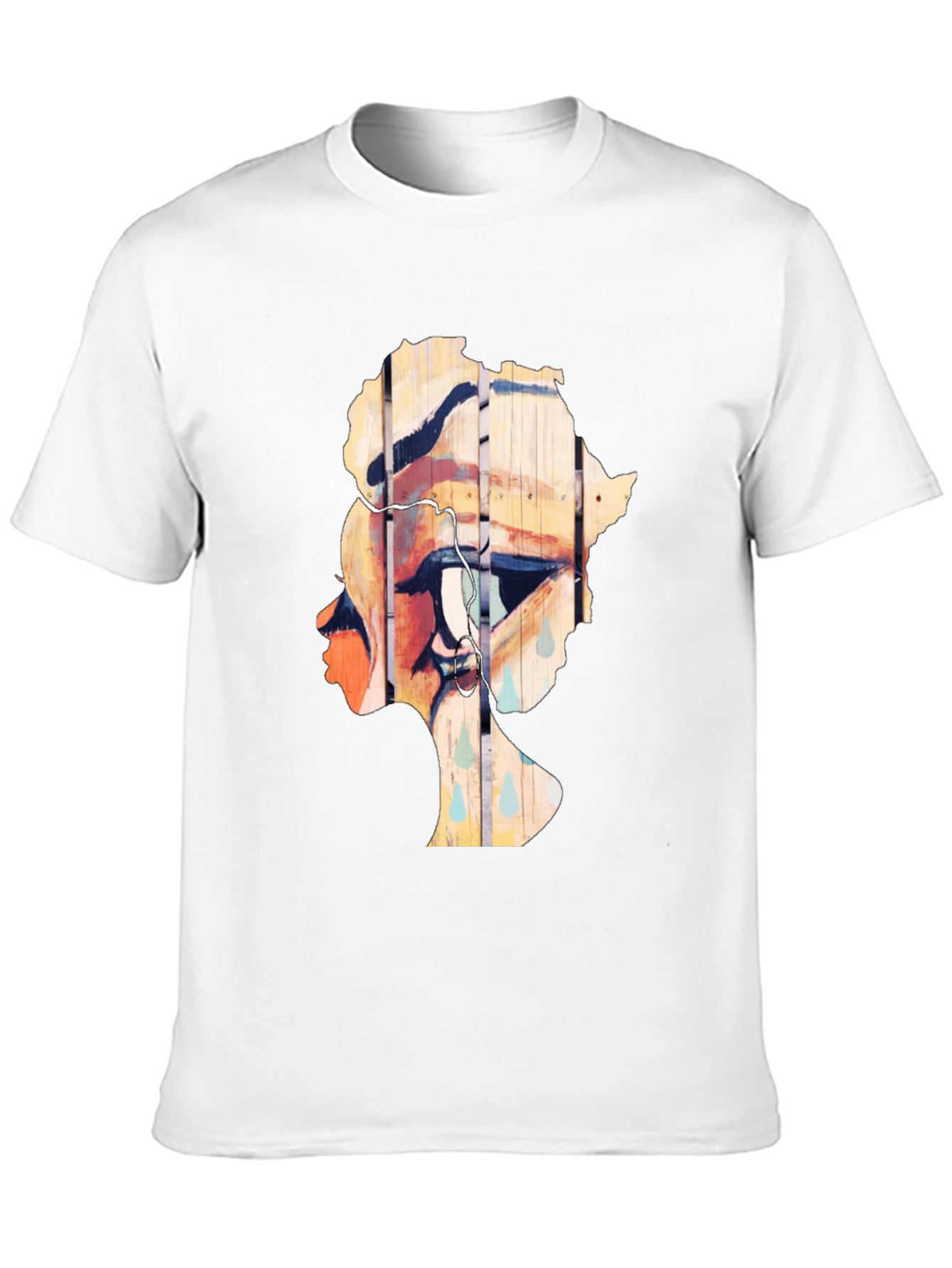 Artistic Graphic T-Shirt - Eye with African Continent Design