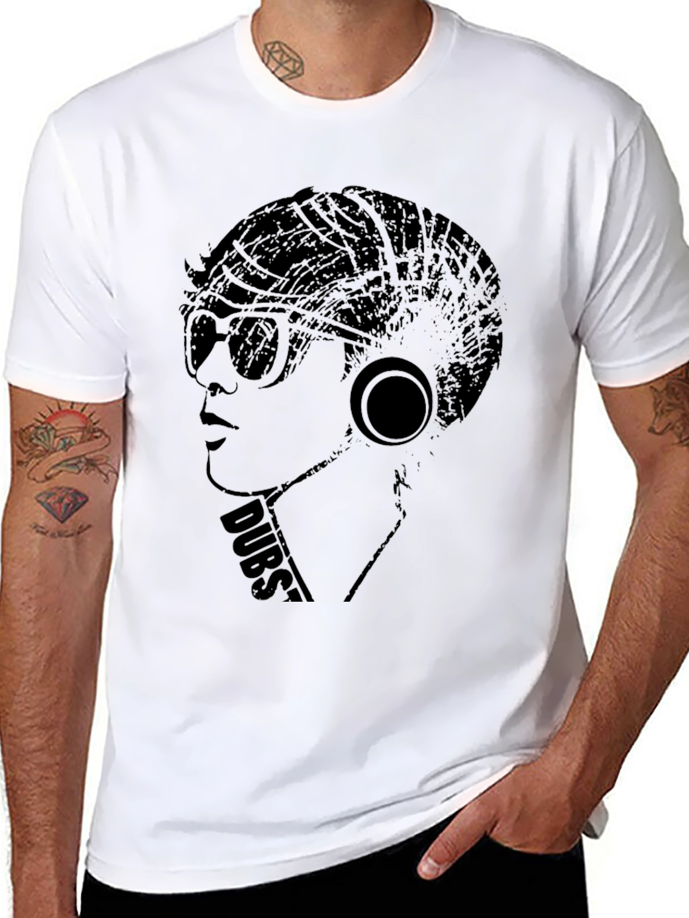 Dubstep Style Graphic Tee - Cool Black Shirt