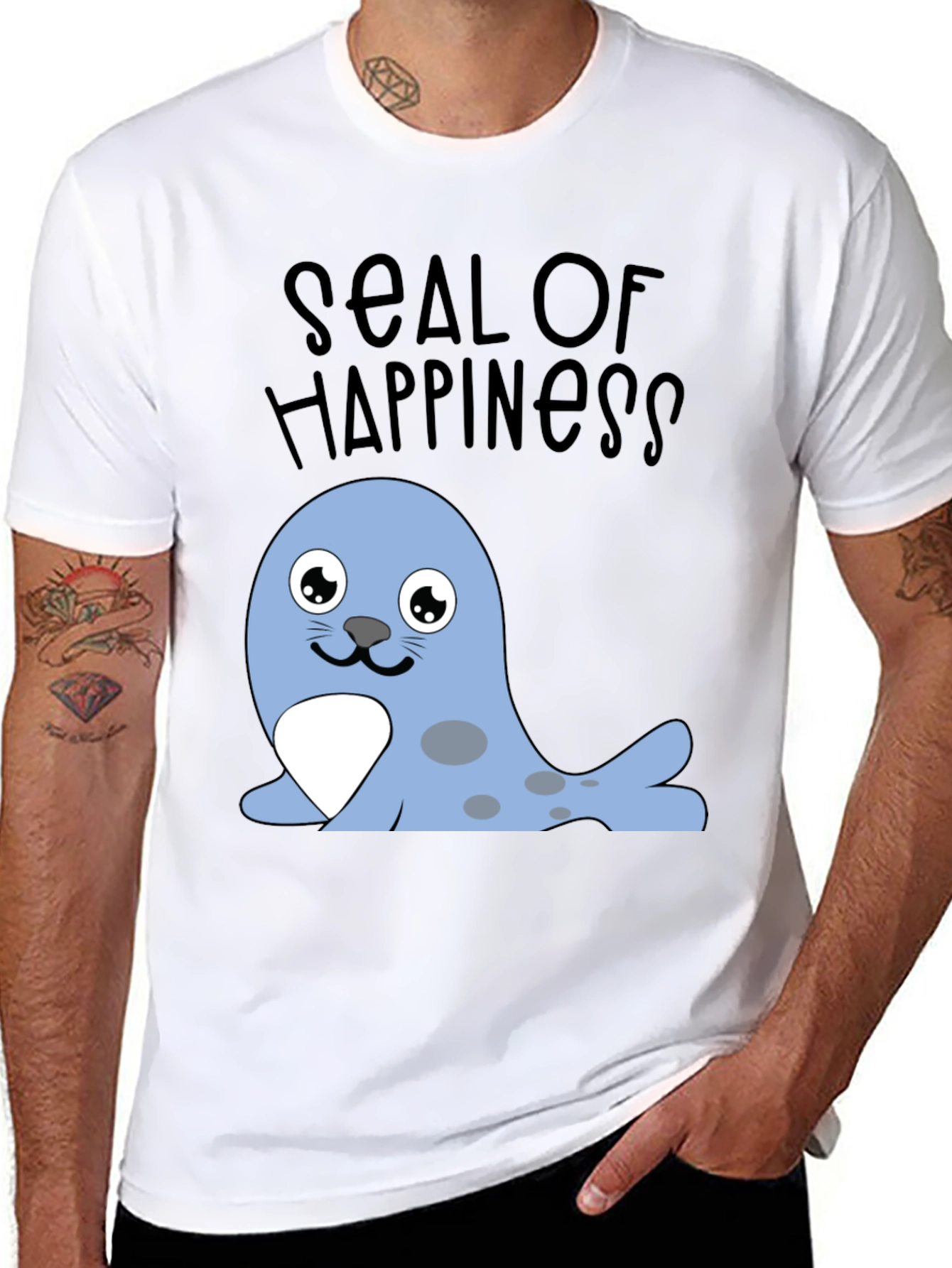 Seal of Happiness Graphic T-Shirt