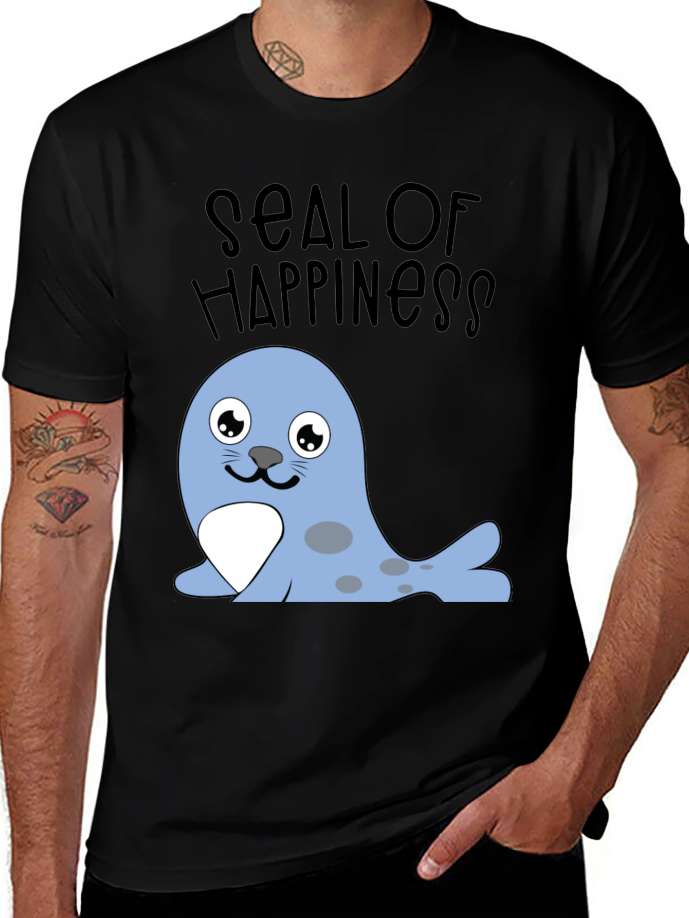 Seal of Happiness Graphic T-Shirt