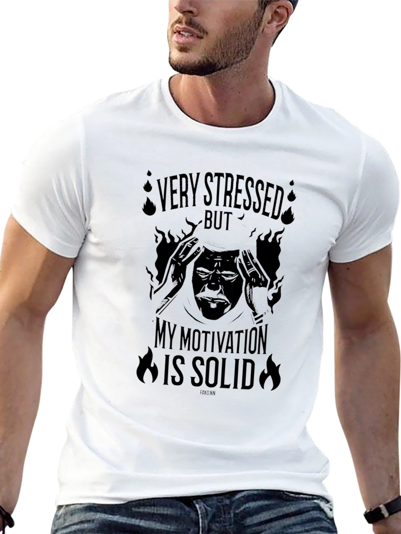Stressed But Solid Motivation Graphic T-Shirt