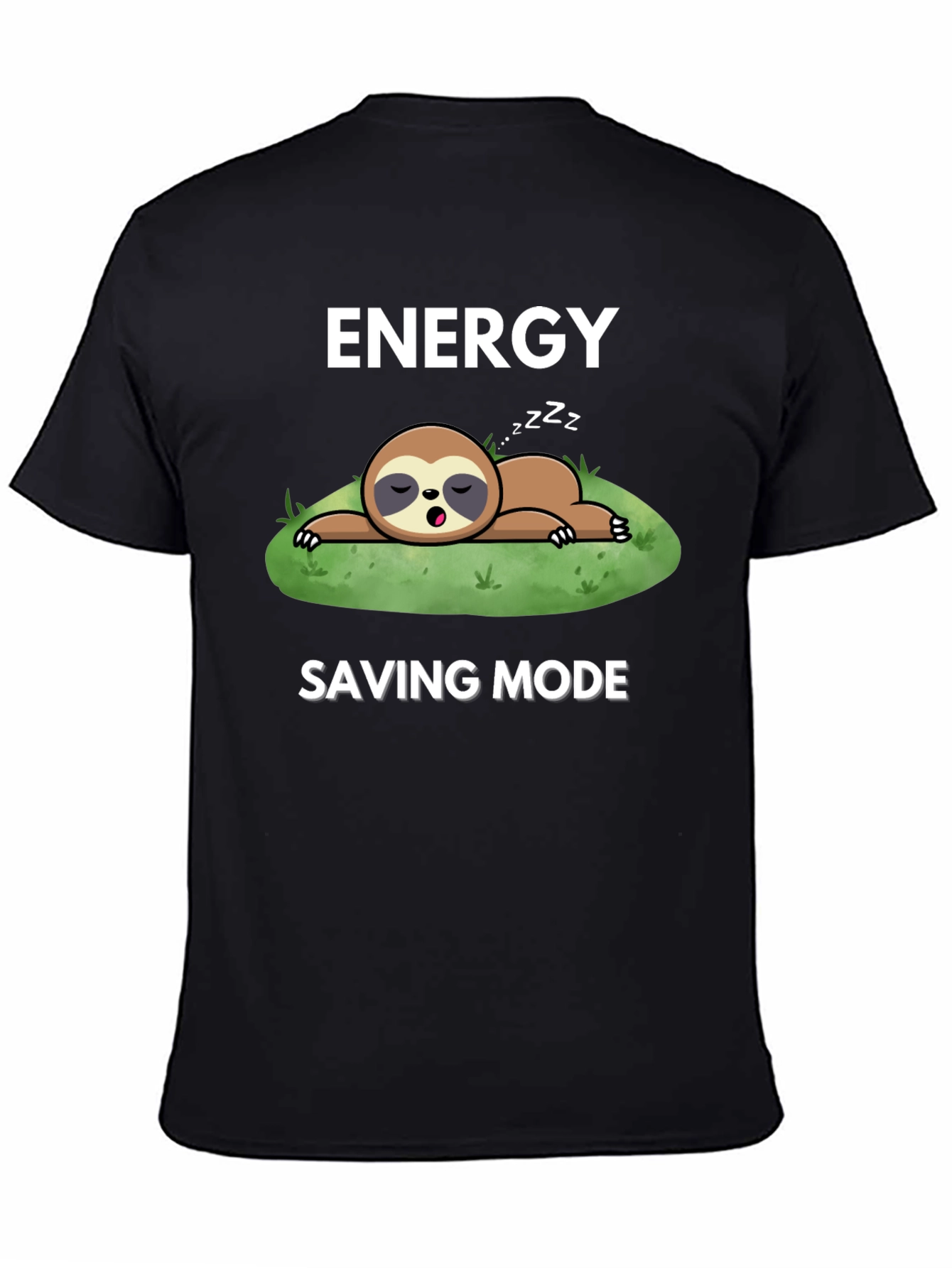Energy Saving Mode Sloth Graphic T-Shirt