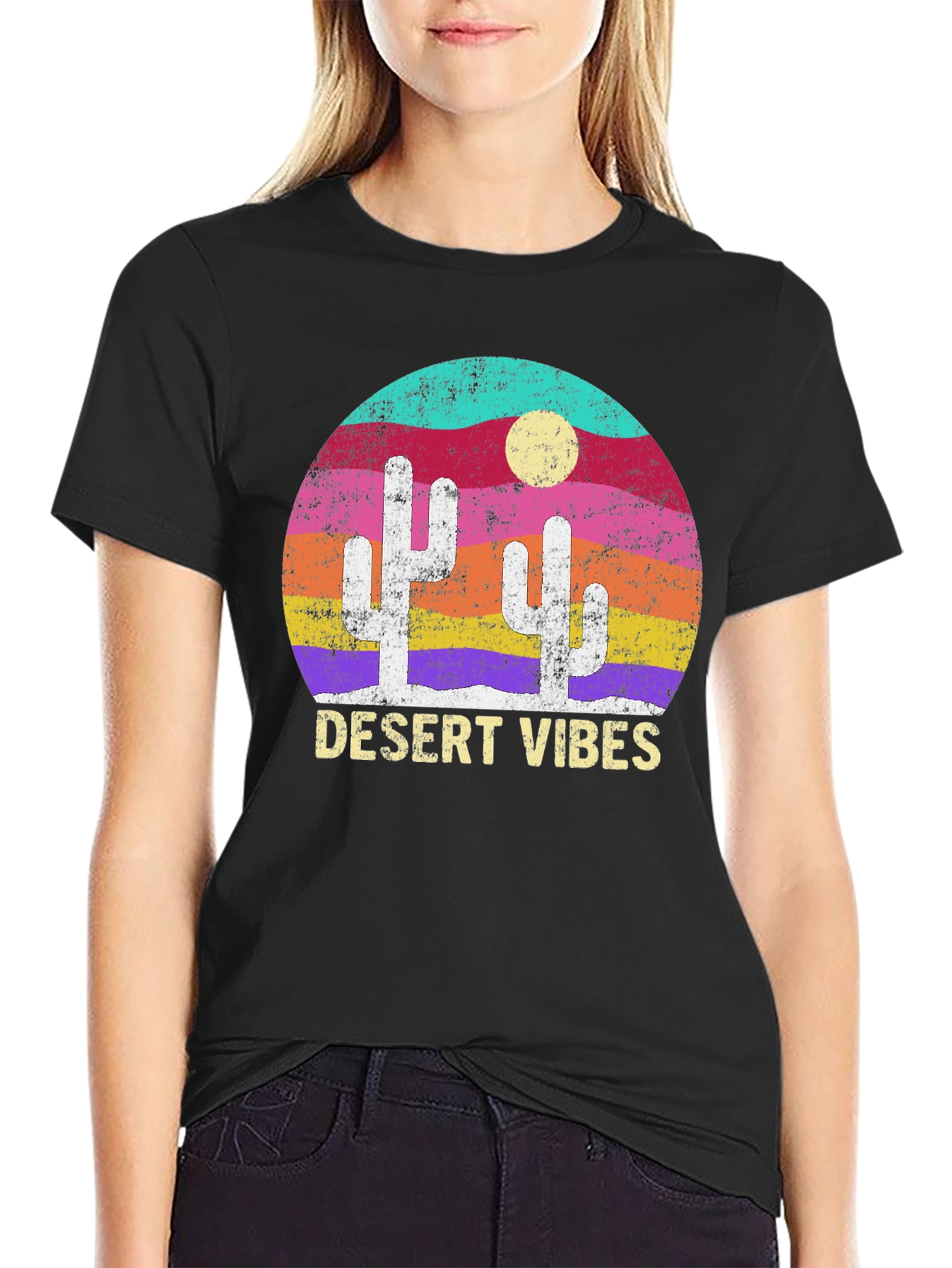 Desert Vibes Graphic Tee - Stylish Mens T-Shirt