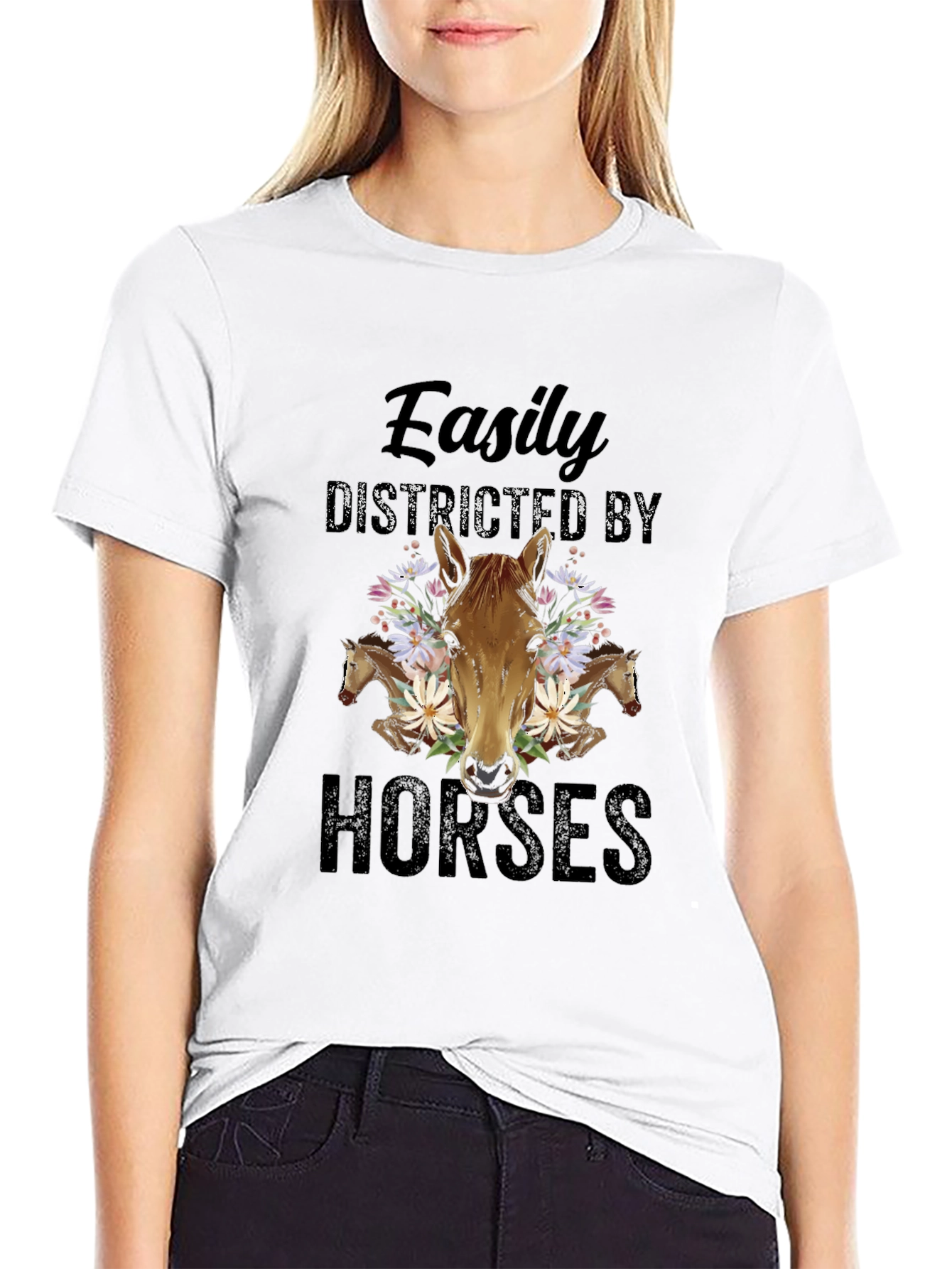 Easily Distracted By Horses T-Shirt