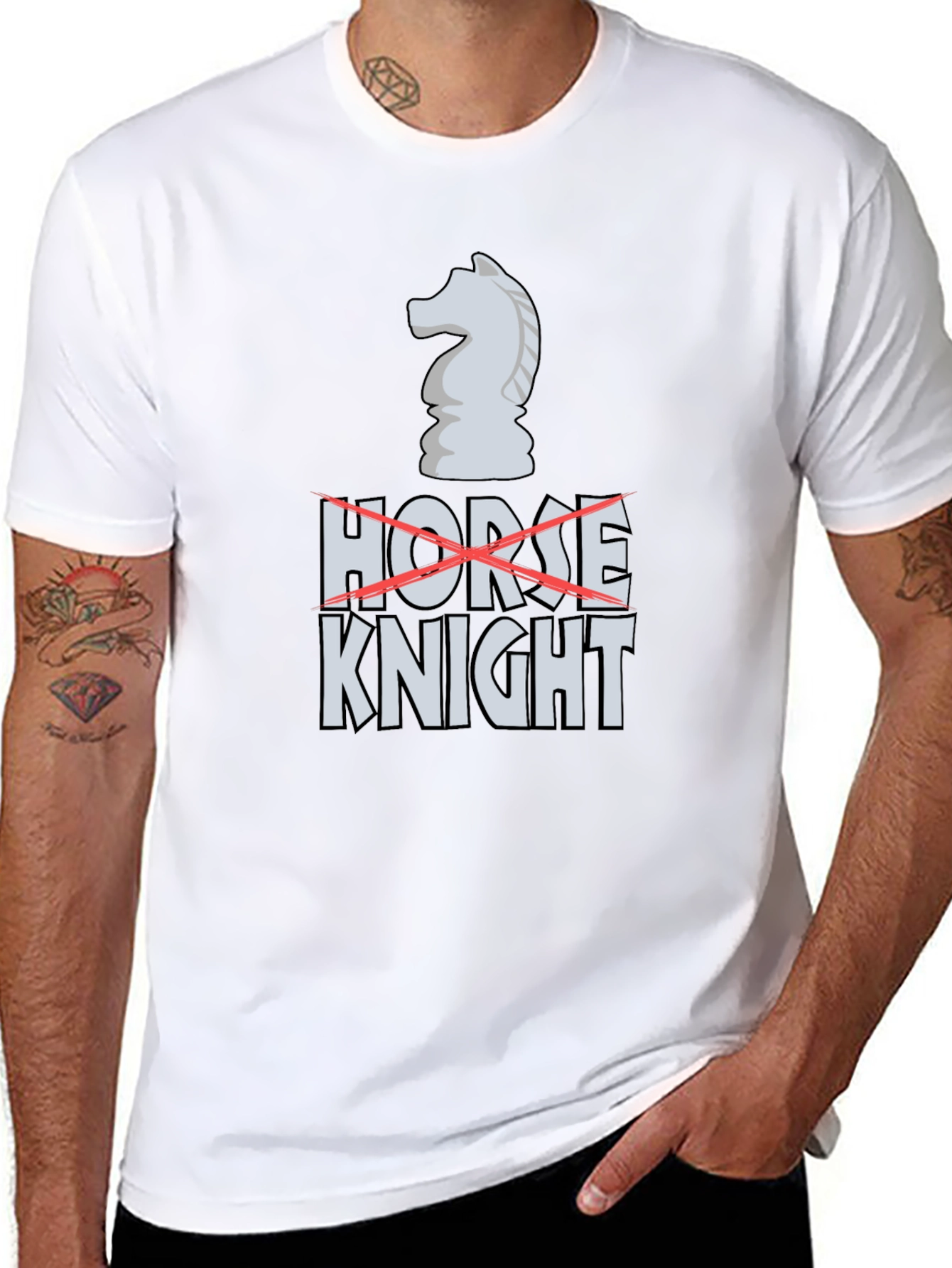 Chess Knight Graphic T-Shirt - No Horse!