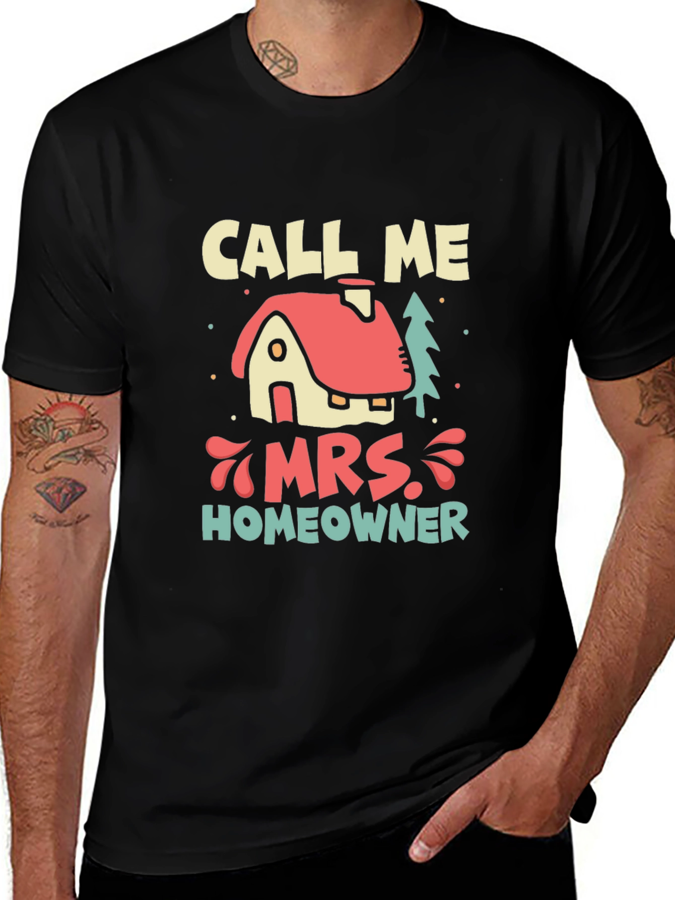 Call Me Mrs. Homeowner T-Shirt - New Home Gift