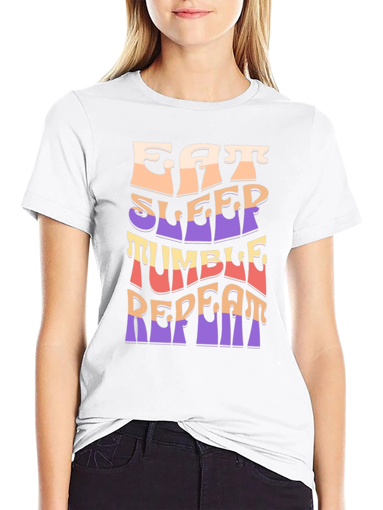 Eat Sleep Tumble Repeat Graphic Tee