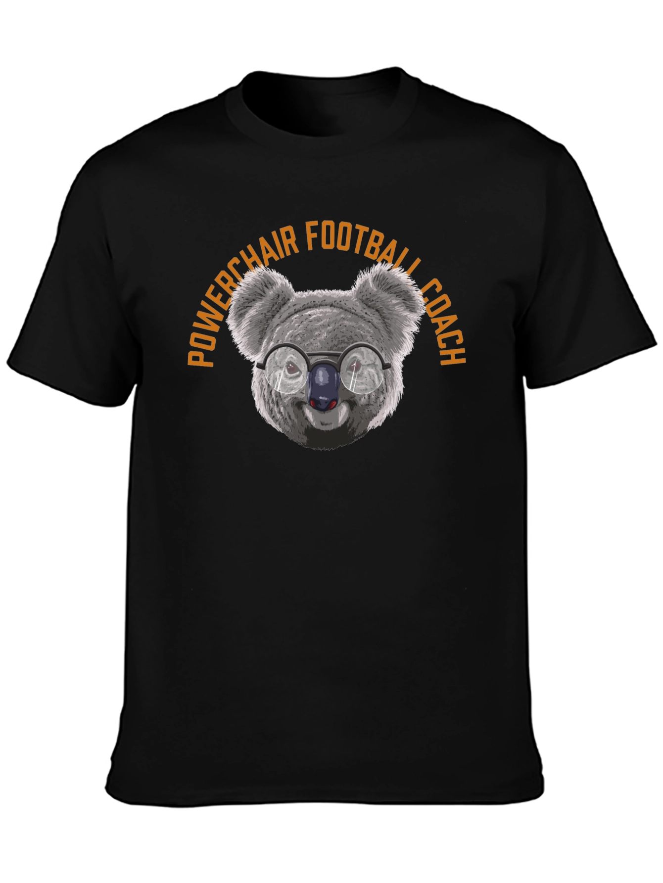 Powerchair Football Coach Black T-Shirt