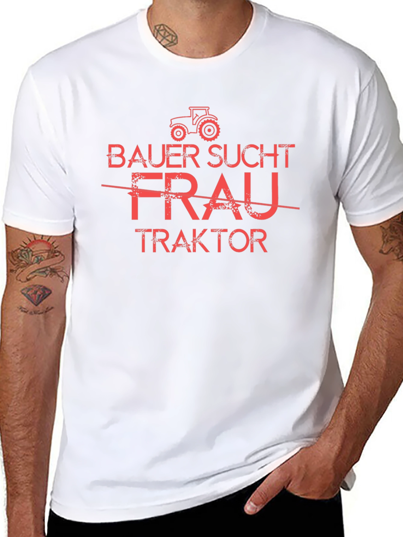 Bauer Sucht Traktor T-Shirt - Funny Farmer Tee