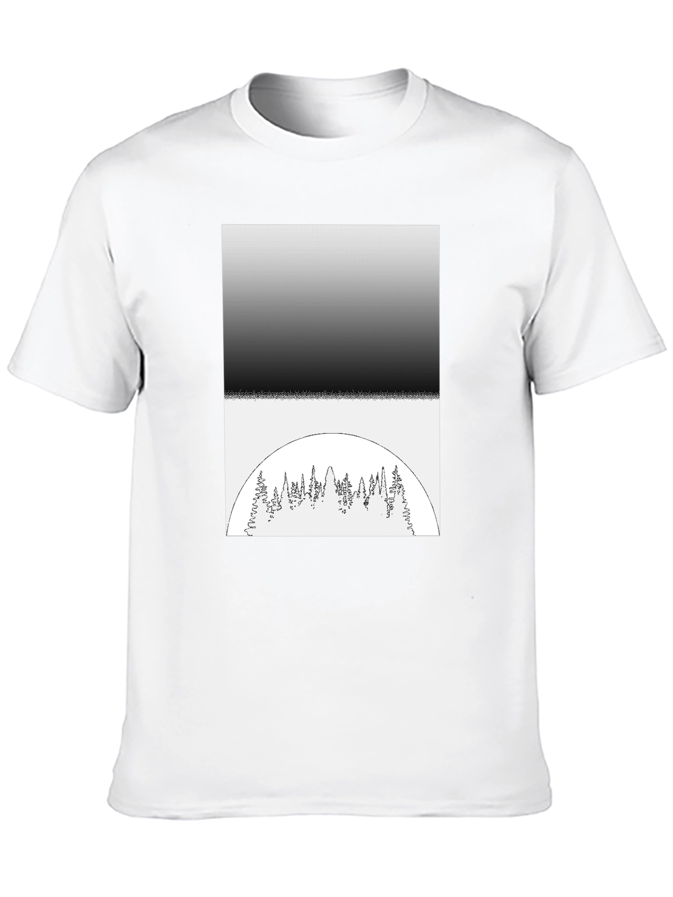 Monochrome Forest Graphic Tee