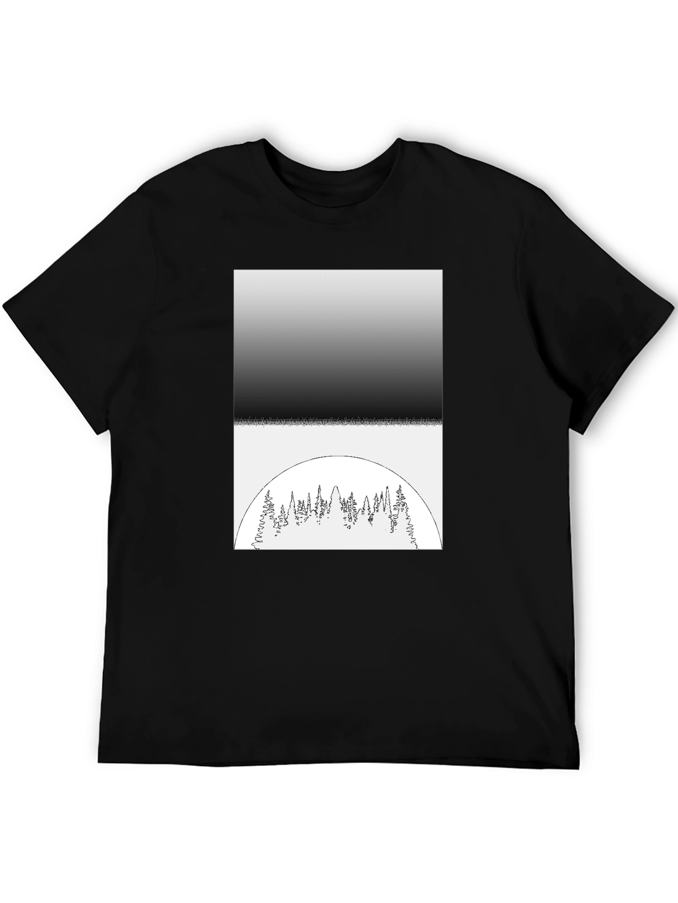 Monochrome Forest Graphic Tee