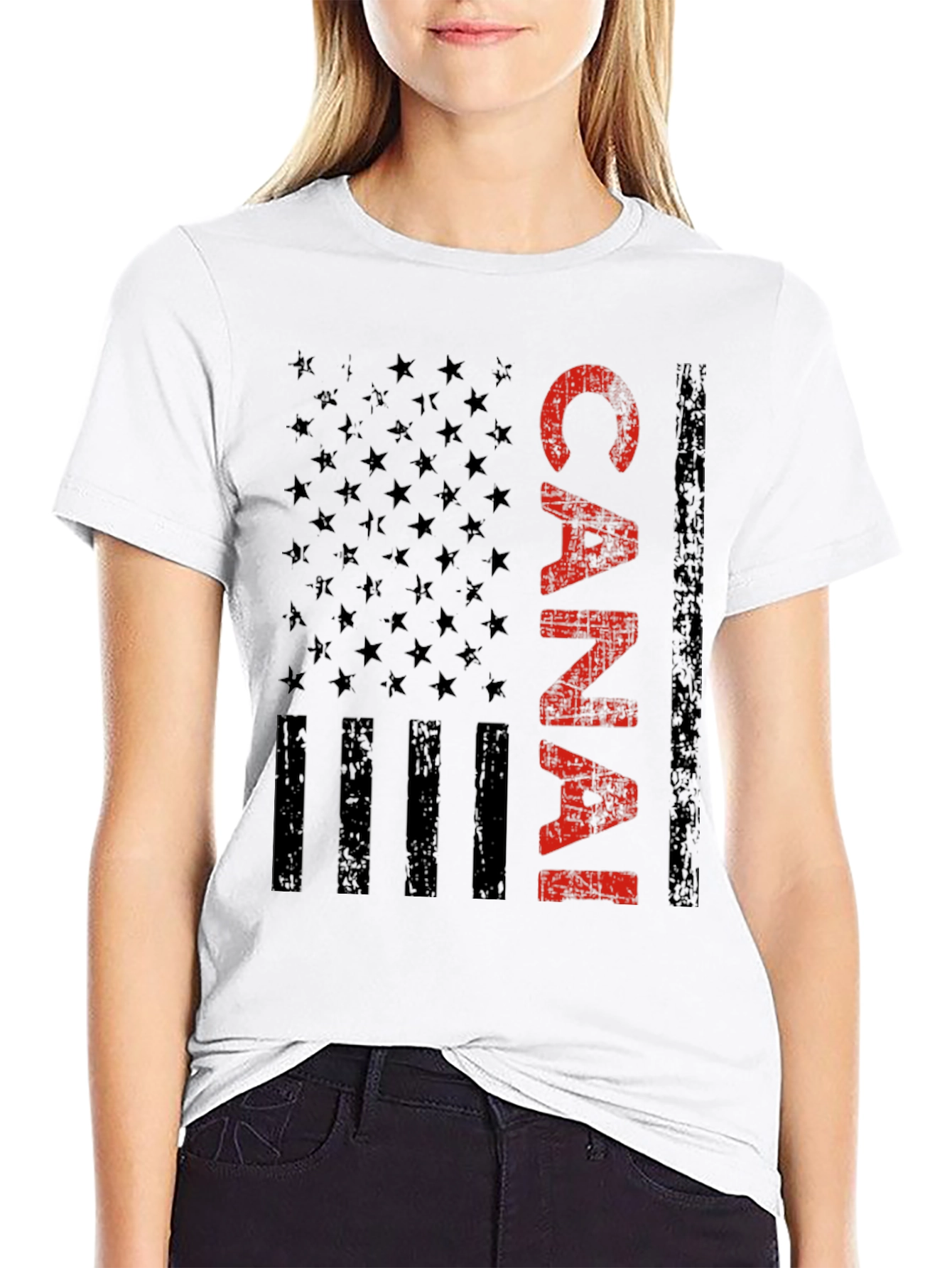 Canal Zone American Flag Graphic Tee