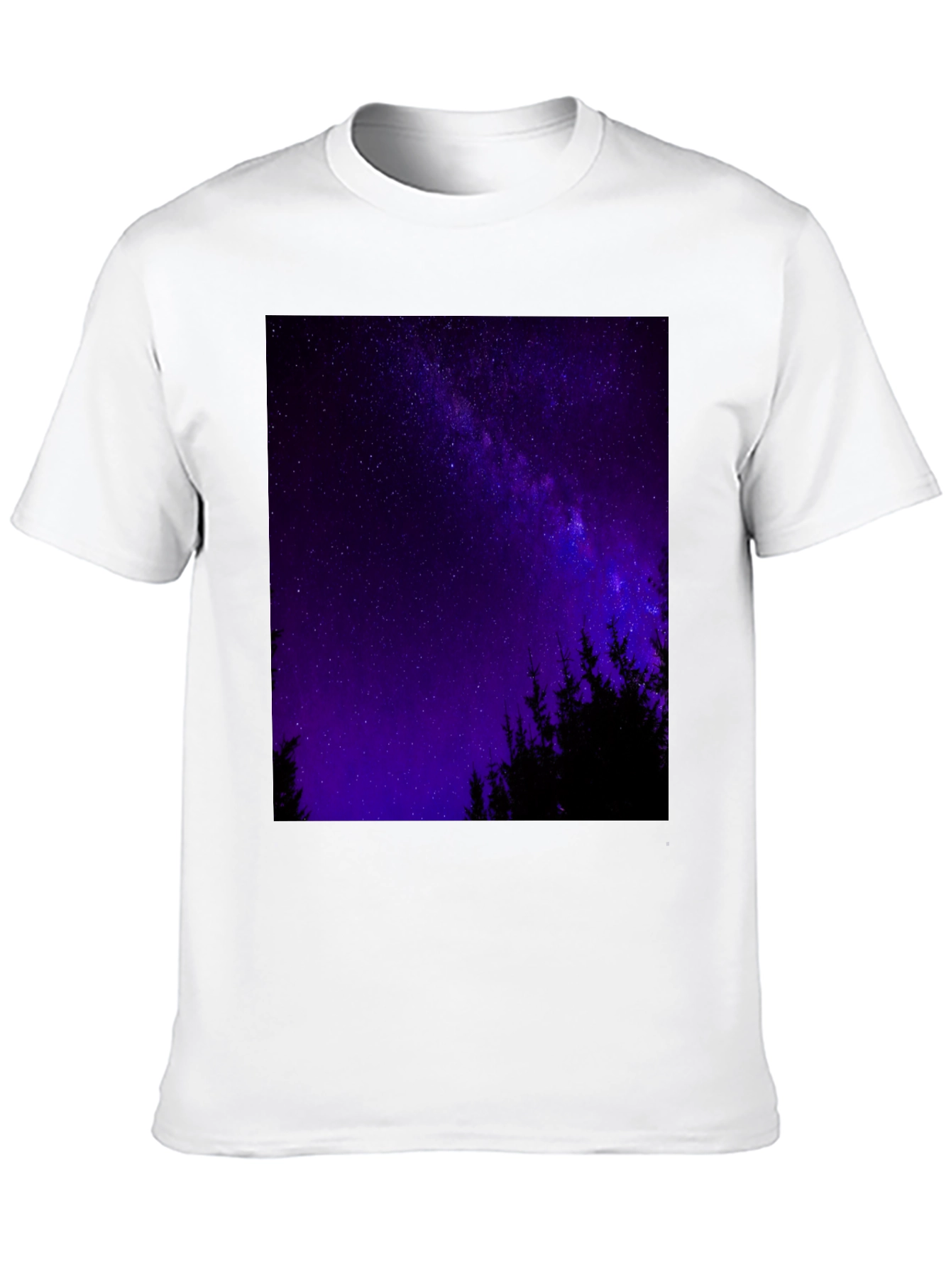 Starry Night Forest Graphic Tee