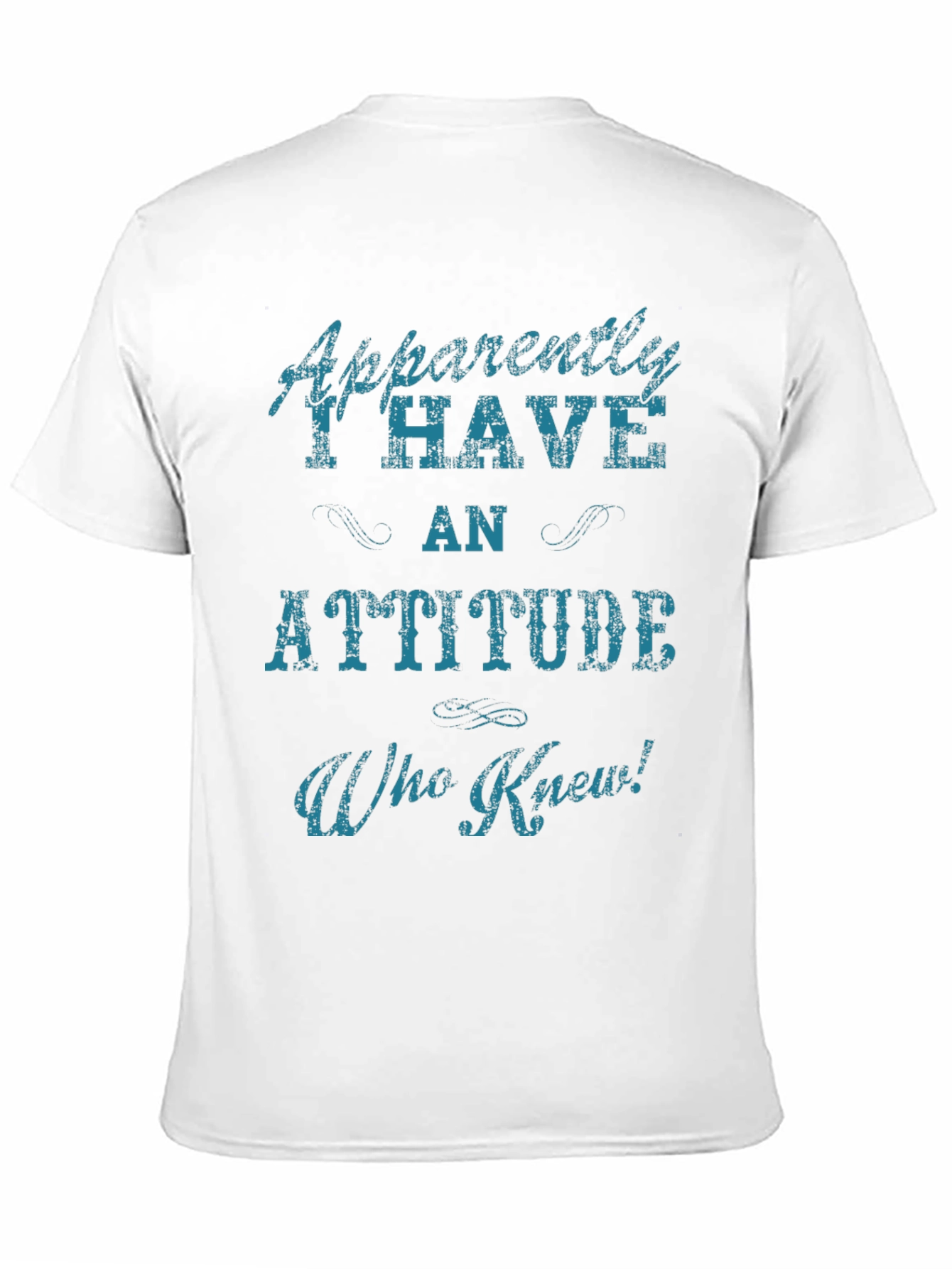 Attitude Graphic T-Shirt - Black Humorous Tee