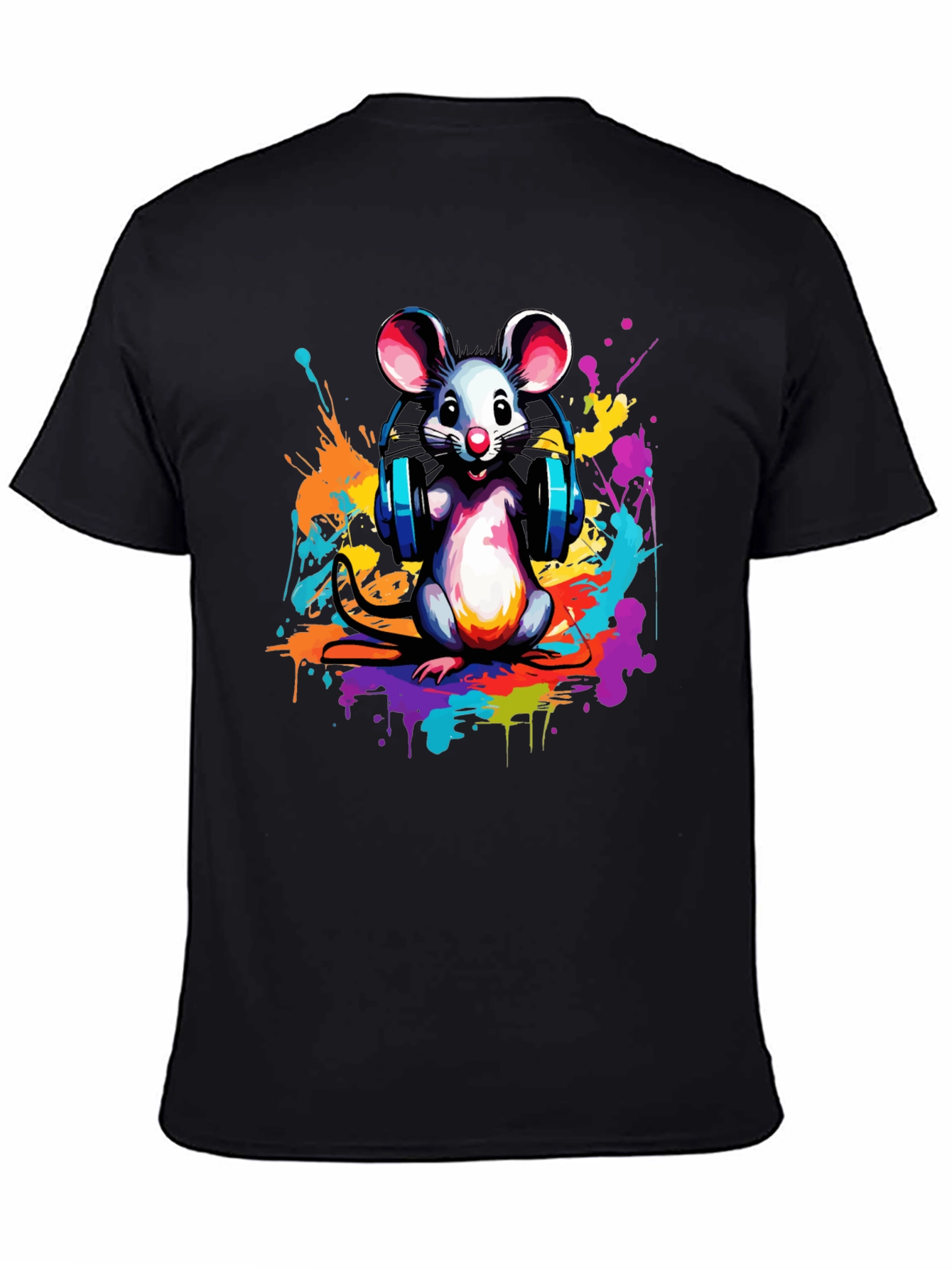 DJ Mouse Graphic Tee - Cool Cartoon T-Shirt