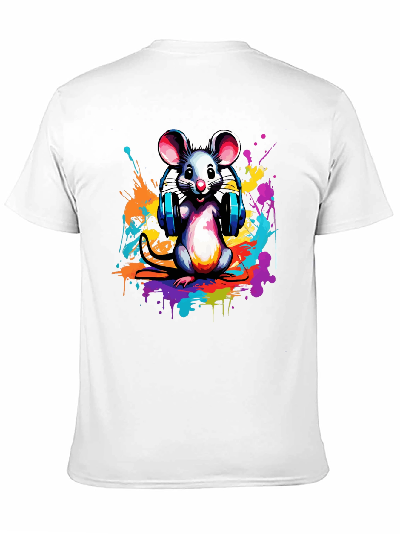 DJ Mouse Graphic Tee - Cool Cartoon T-Shirt