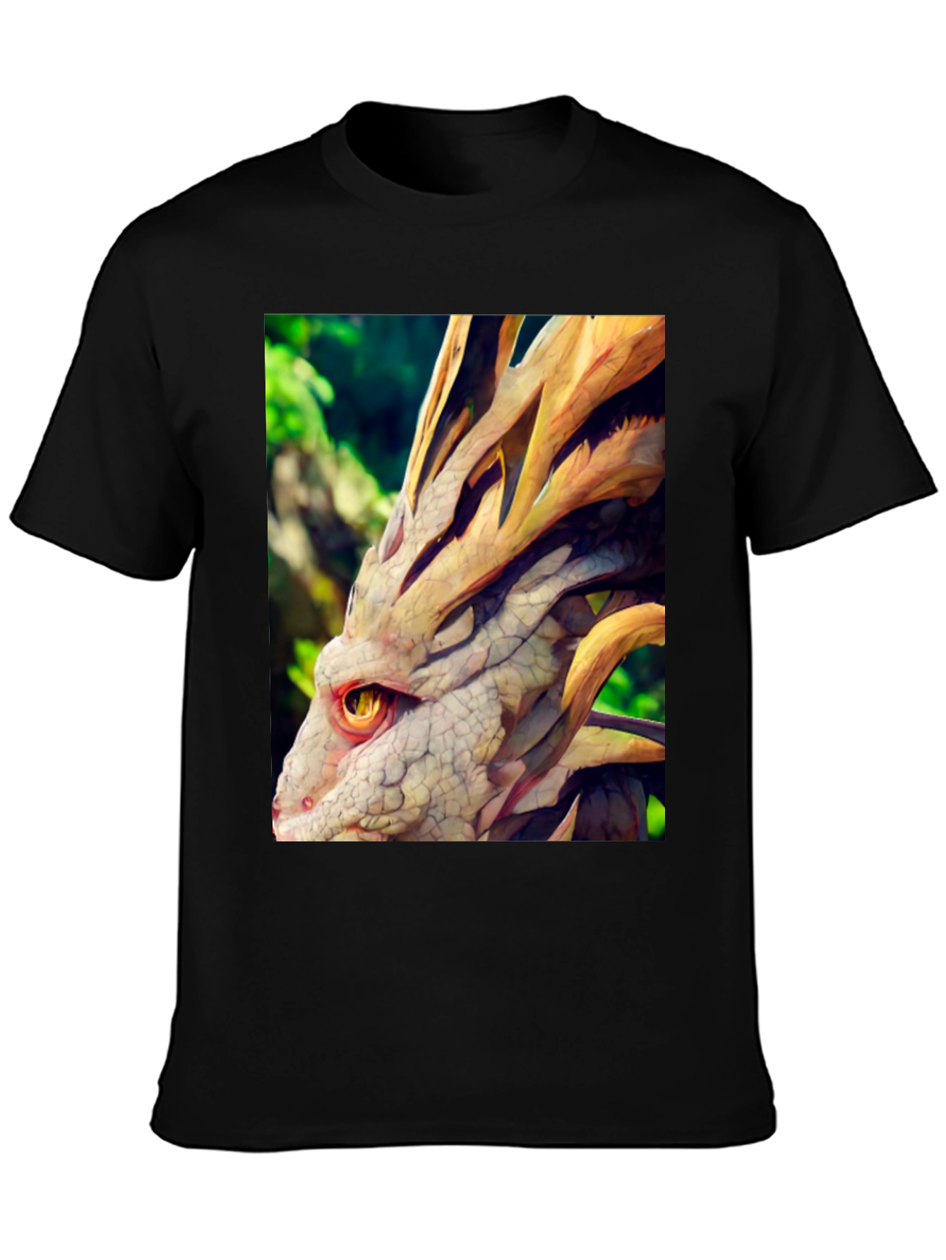 Dragon Head Graphic Tee - Unique Fantasy Design