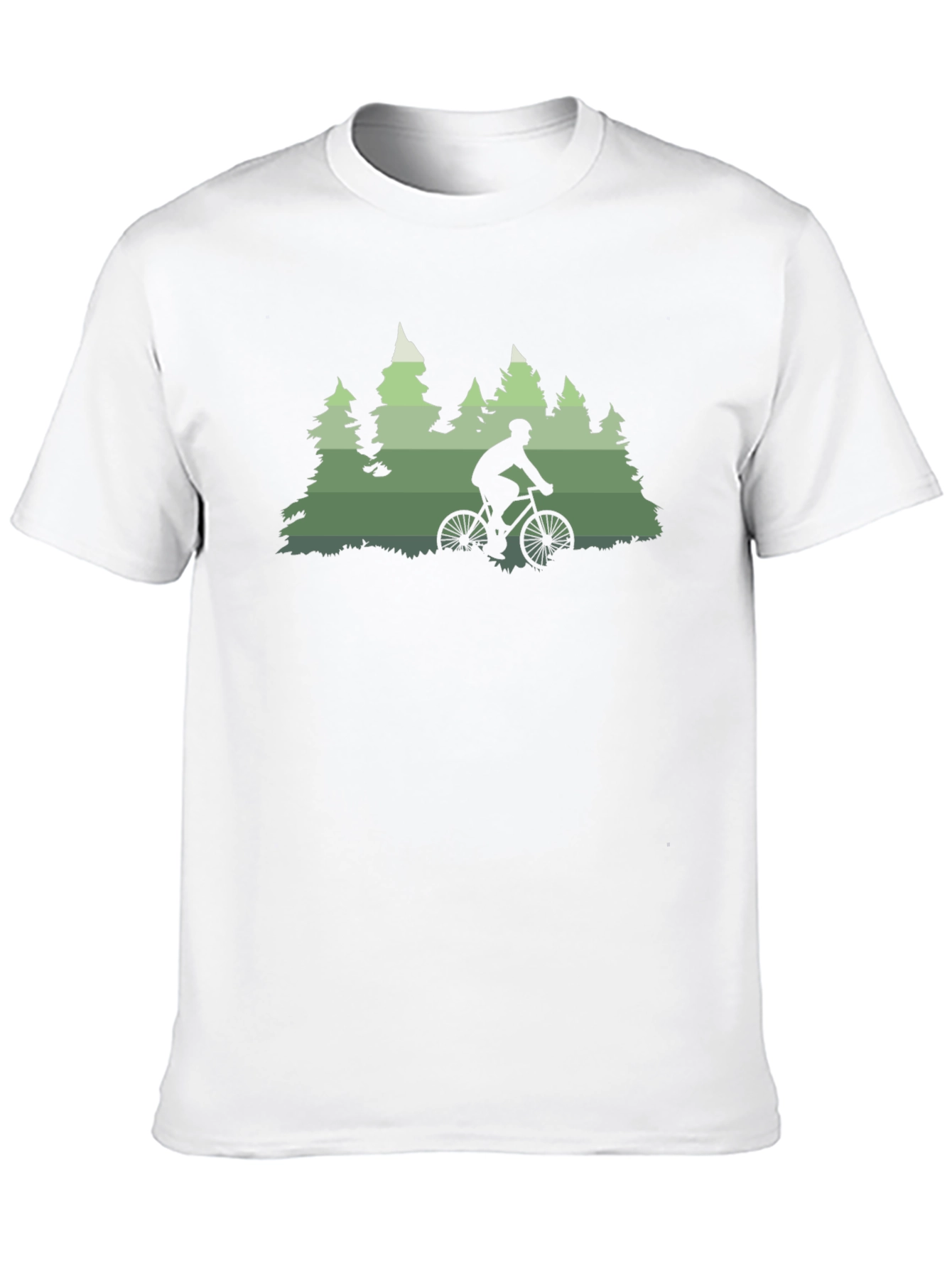Mountain Biker in Forest T-Shirt