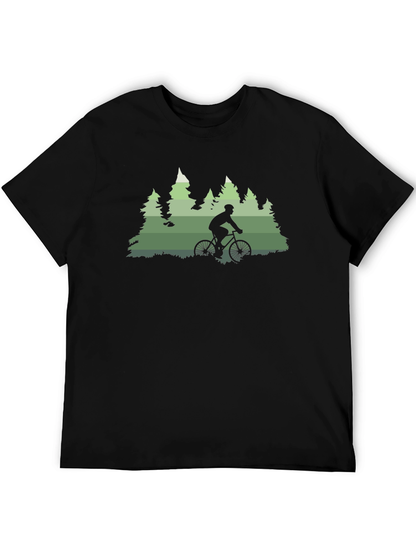 Mountain Biker in Forest T-Shirt