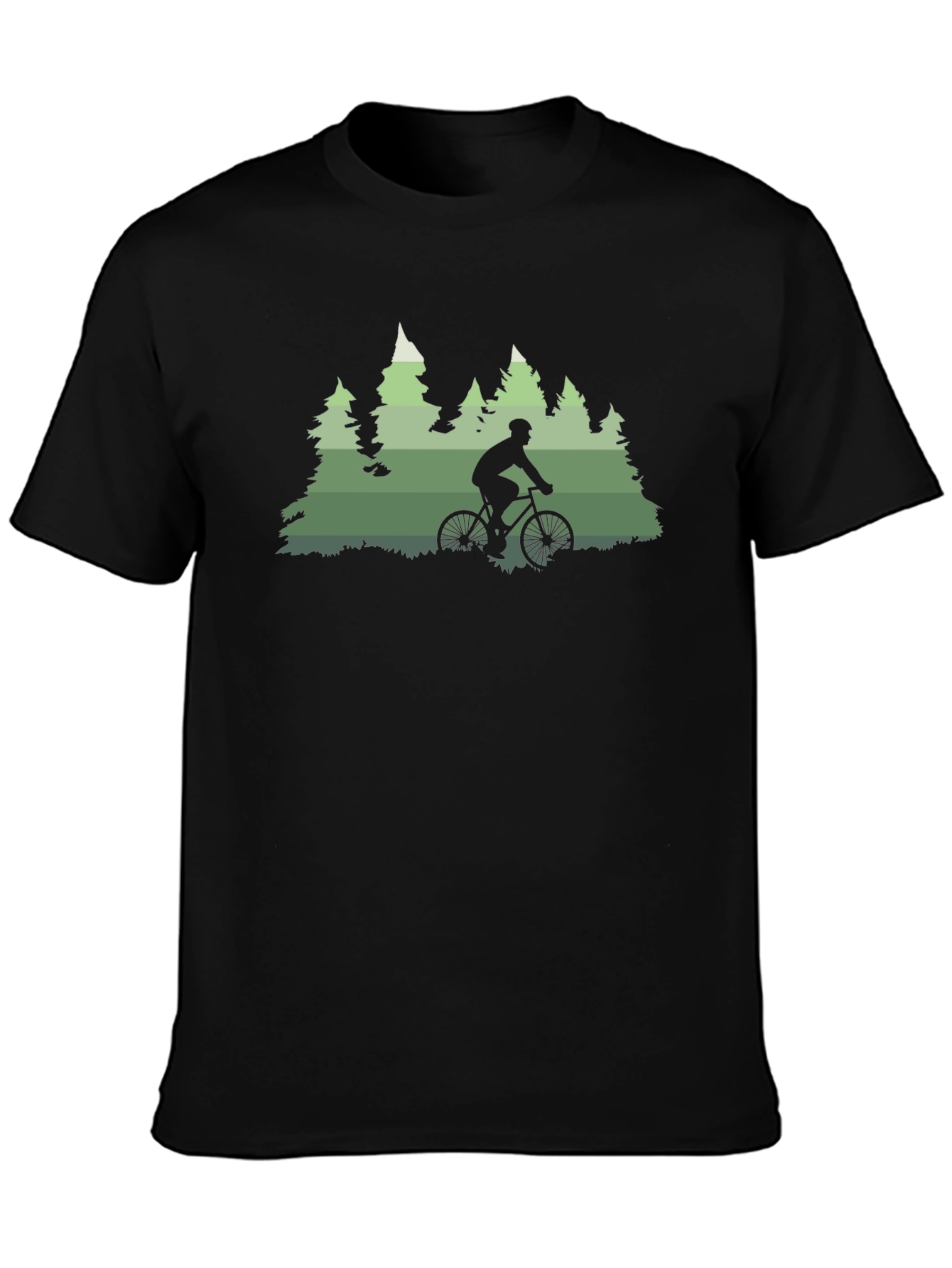 Mountain Biker in Forest T-Shirt