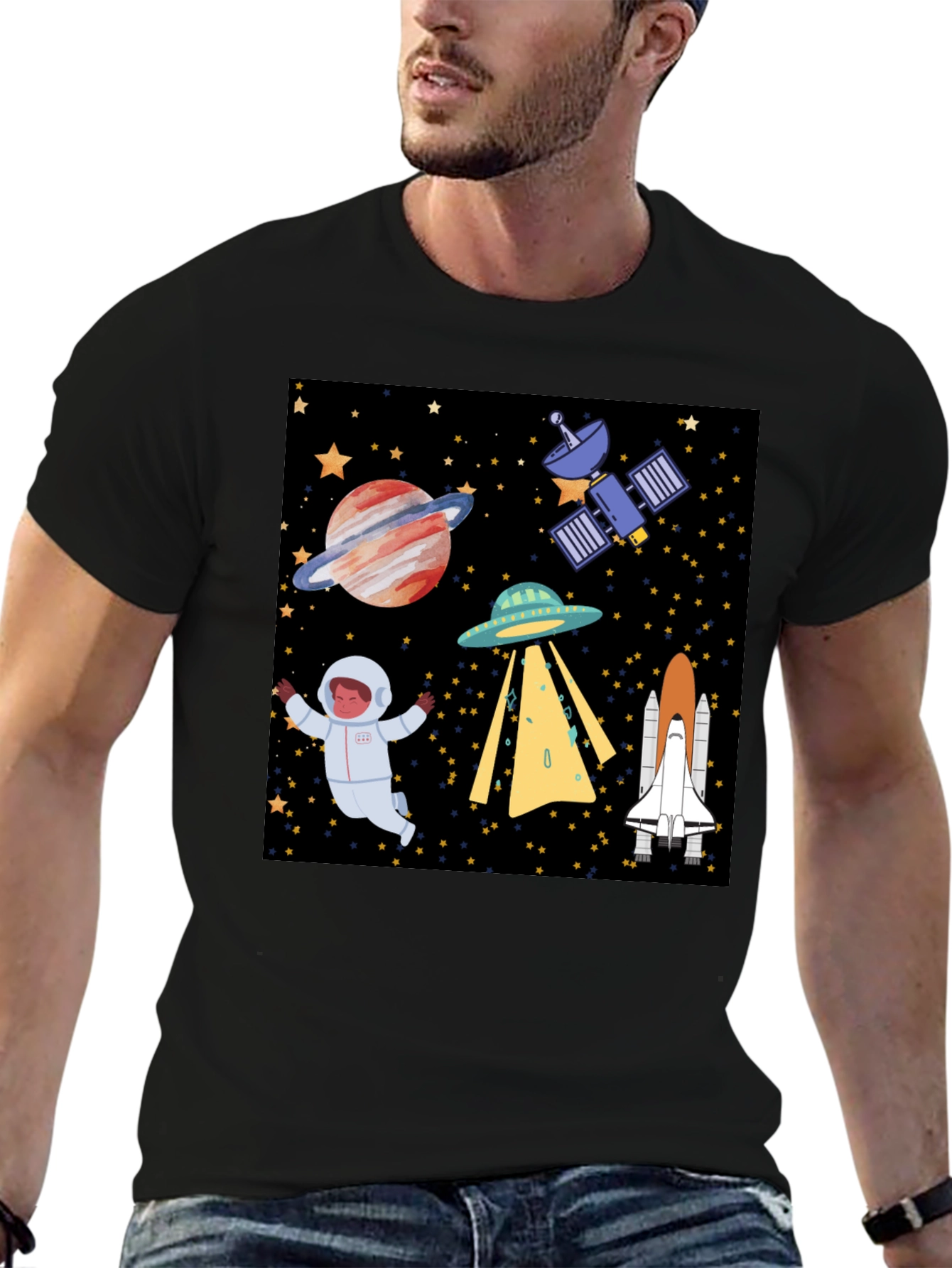 Space Exploration Graphic T-Shirt