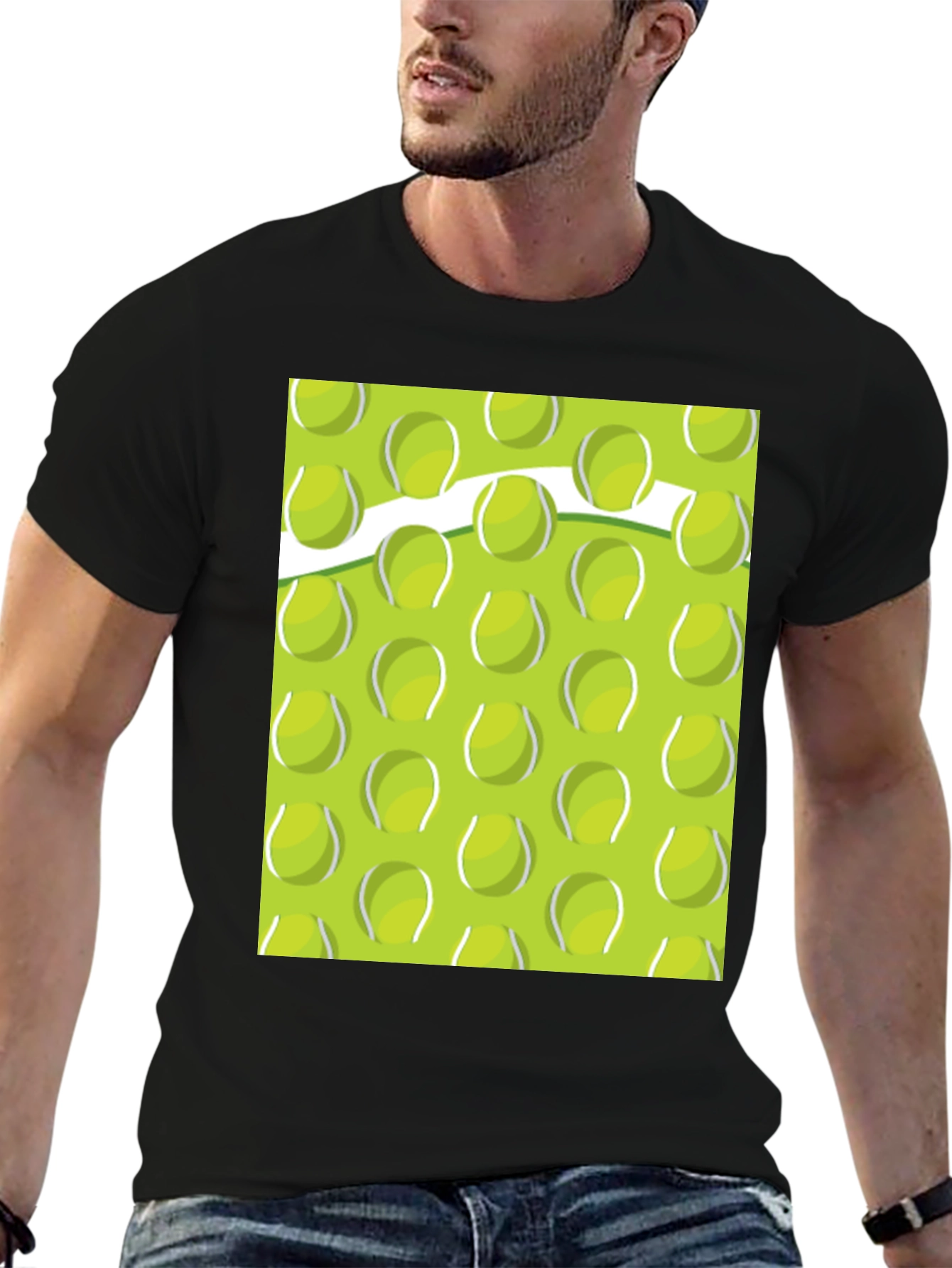 Tennis Ball Pattern T-Shirt