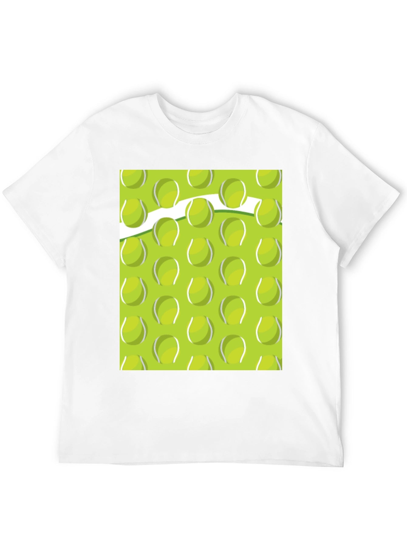 Tennis Ball Pattern T-Shirt