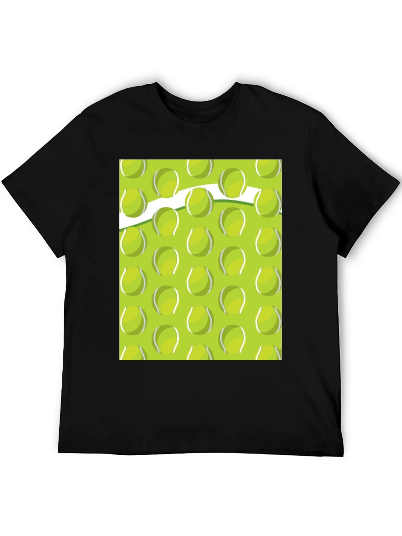 Tennis Ball Pattern T-Shirt