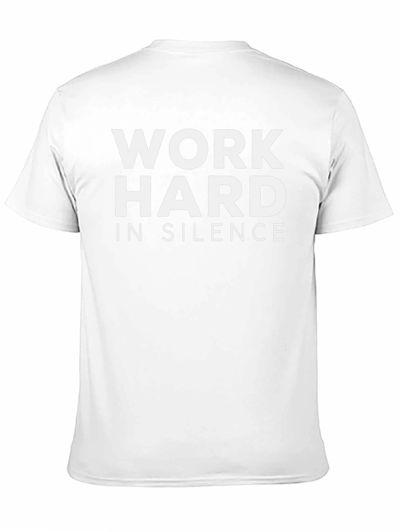 Work Hard In Silence Black T-Shirt