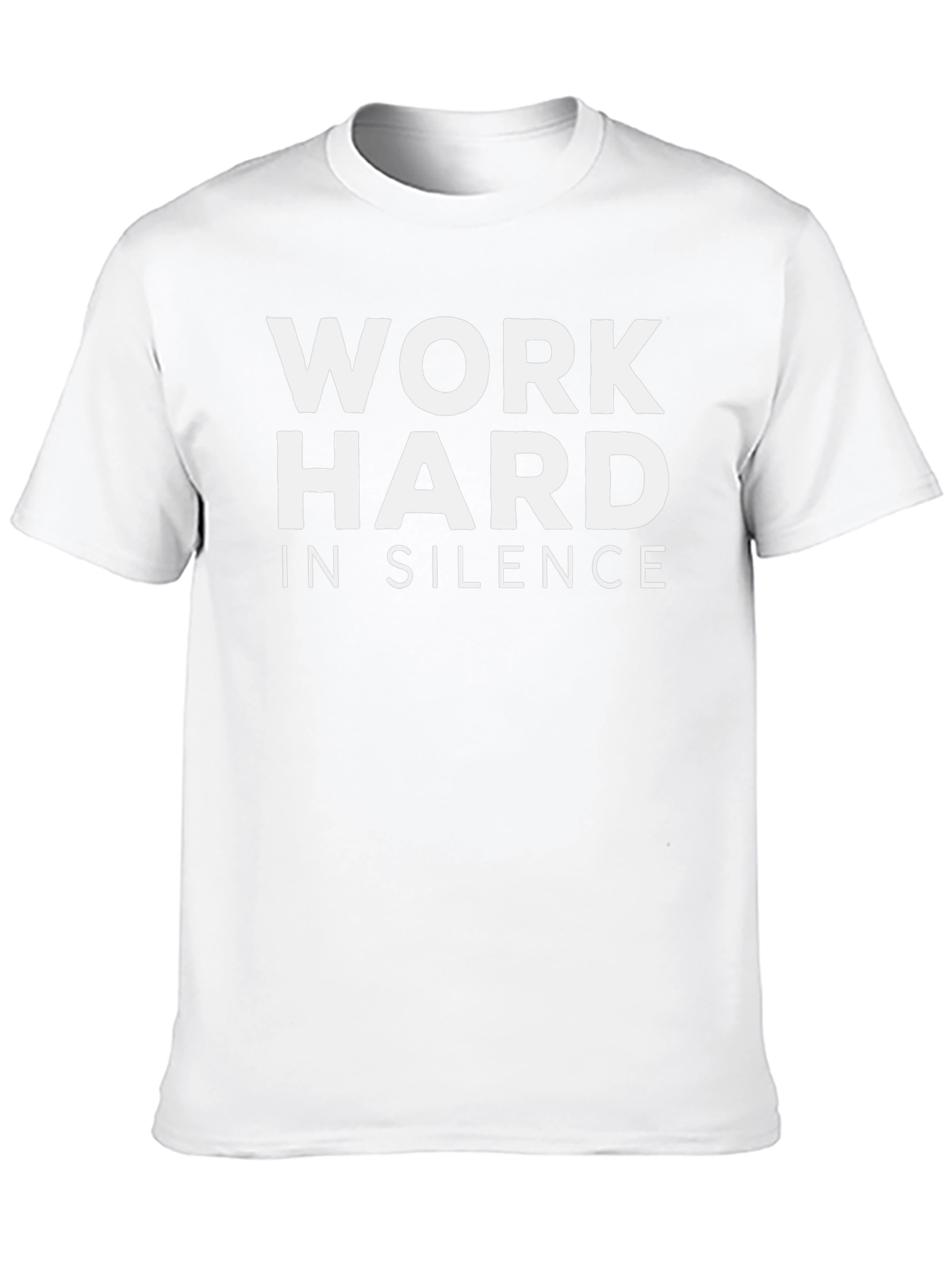 Work Hard In Silence Black T-Shirt