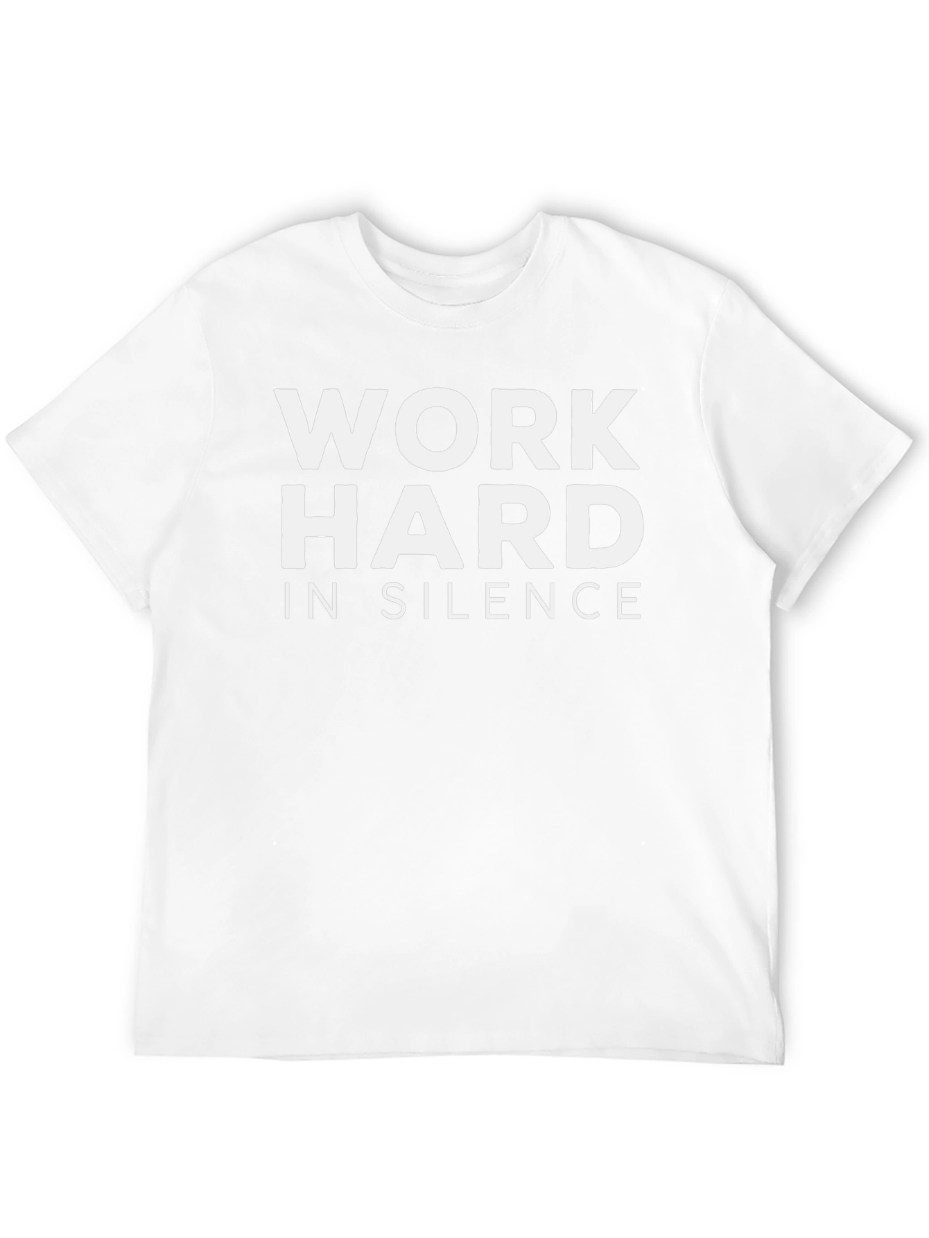 Work Hard In Silence Black T-Shirt