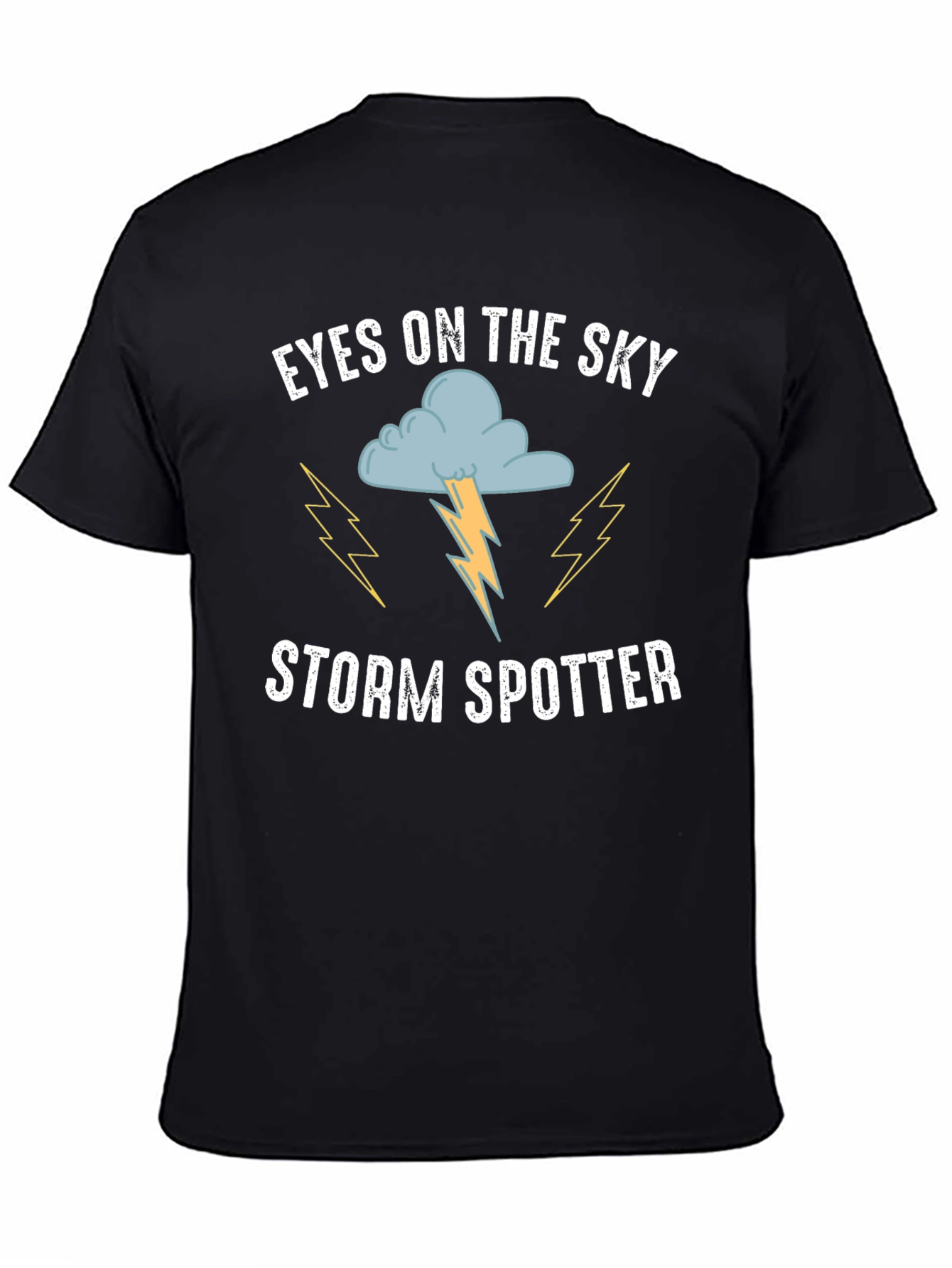 Eyes on the Sky Storm Spotter Black T-Shirt