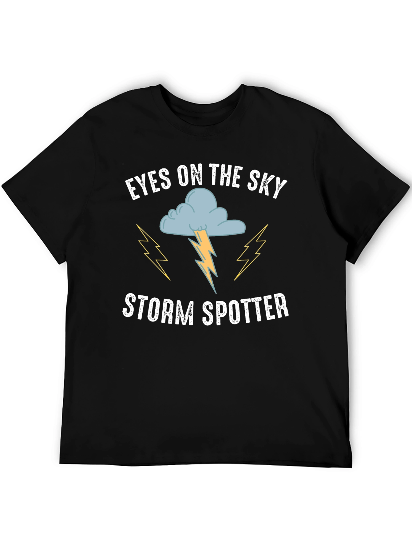 Eyes on the Sky Storm Spotter Black T-Shirt