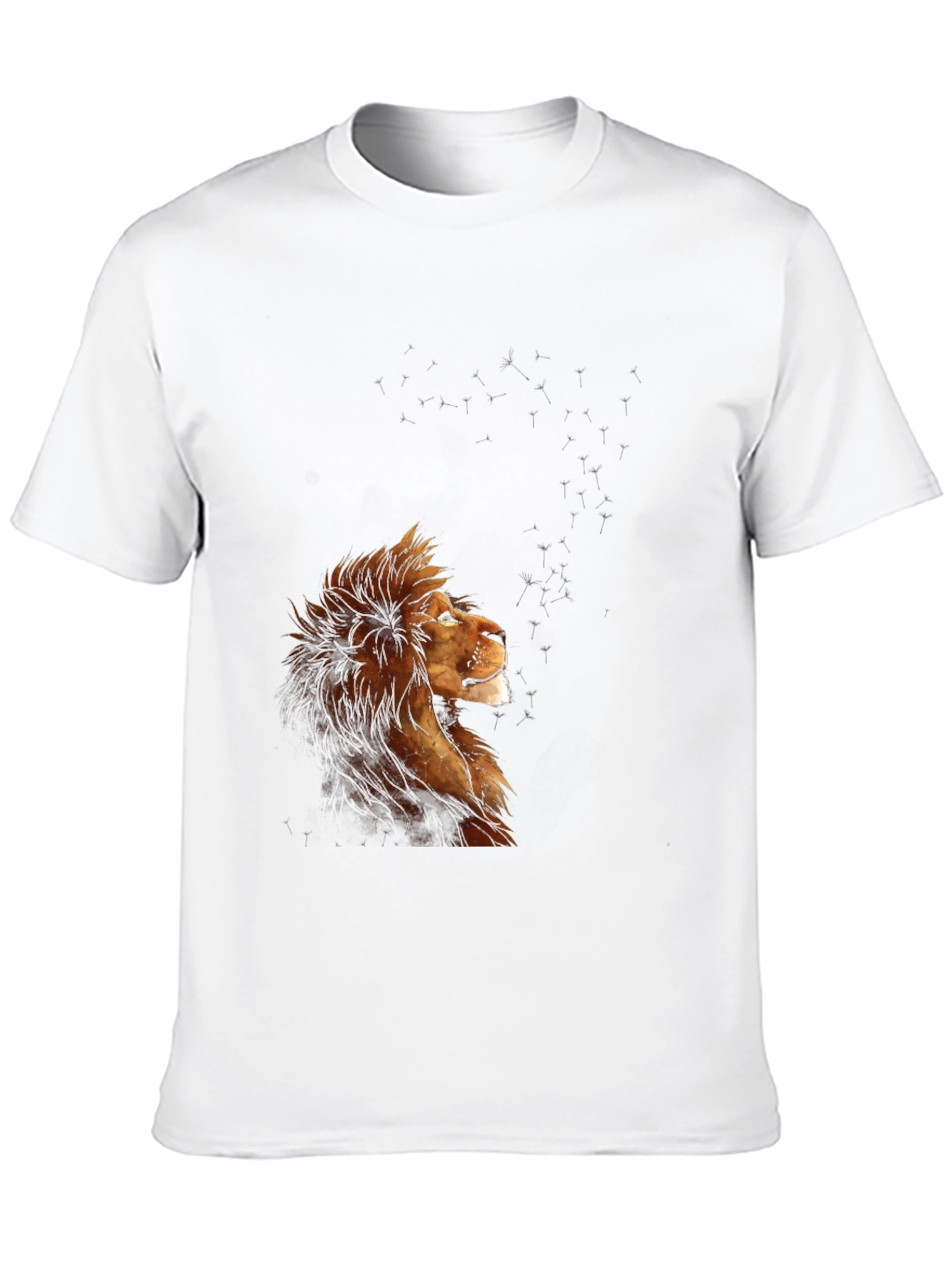 Lion Constellation Graphic T-Shirt - Black