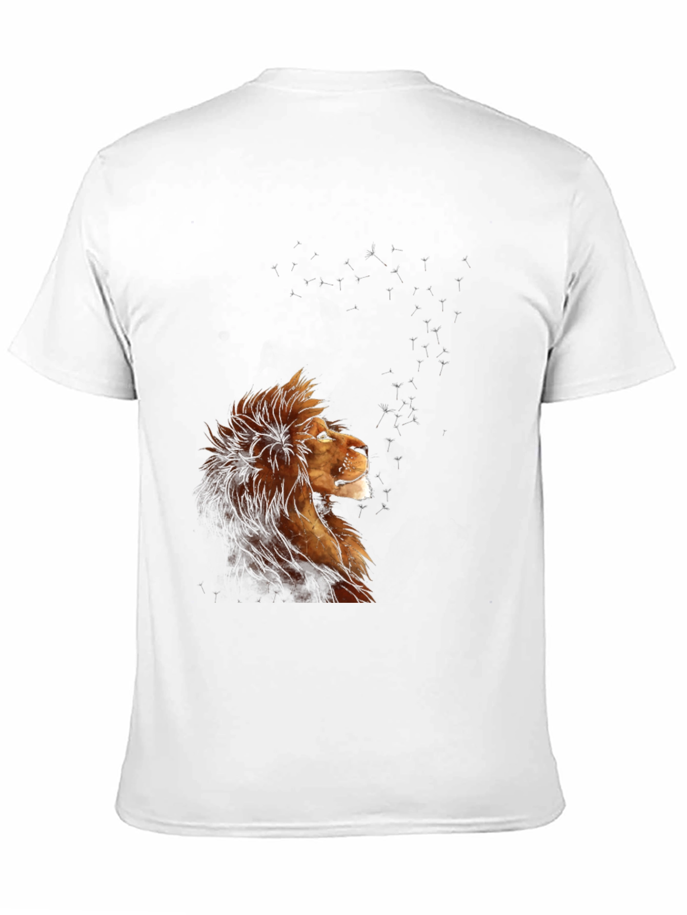 Lion Constellation Graphic T-Shirt - Black
