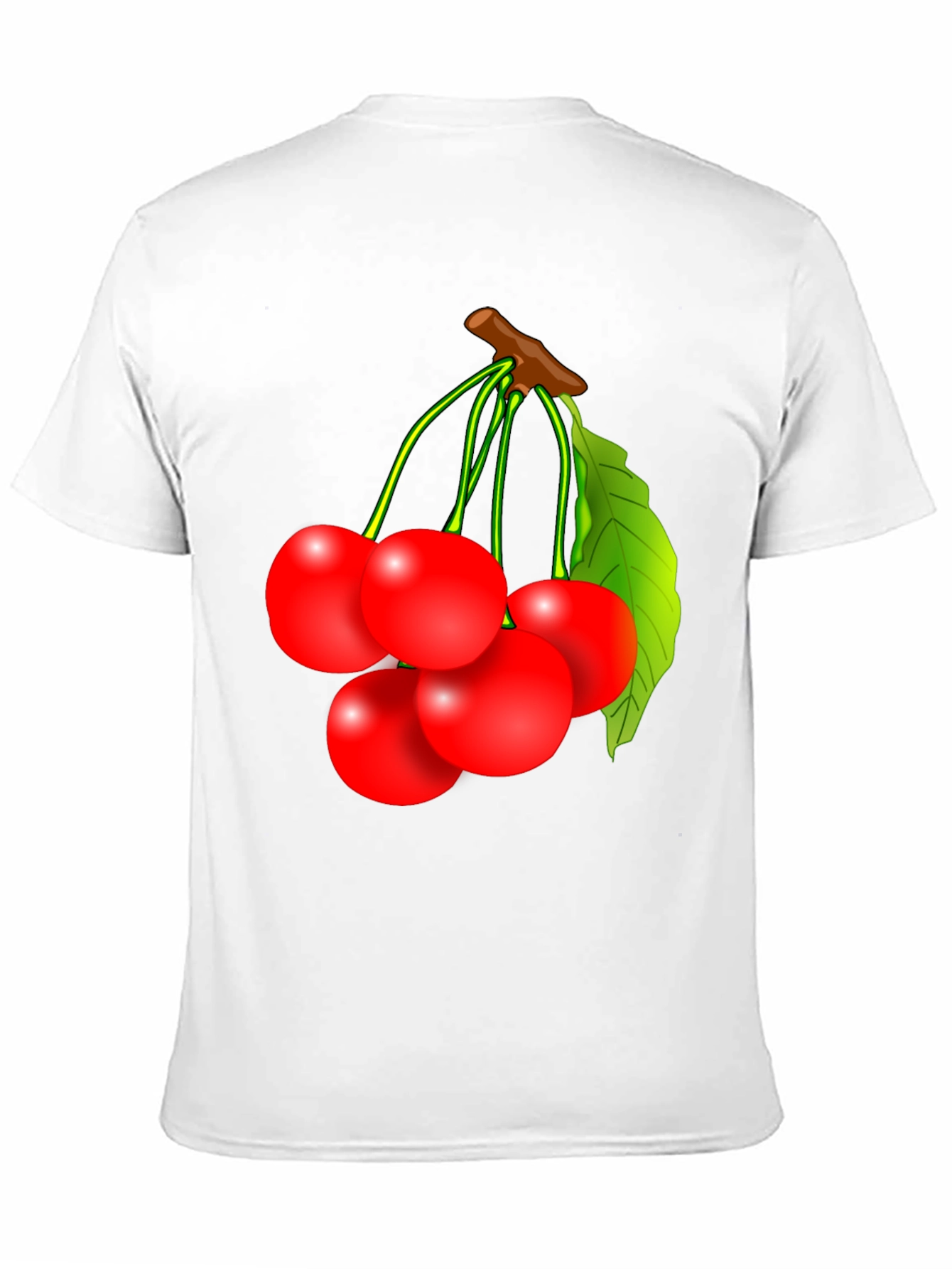 Cherry Graphic T-Shirt - Fruit Design Tee