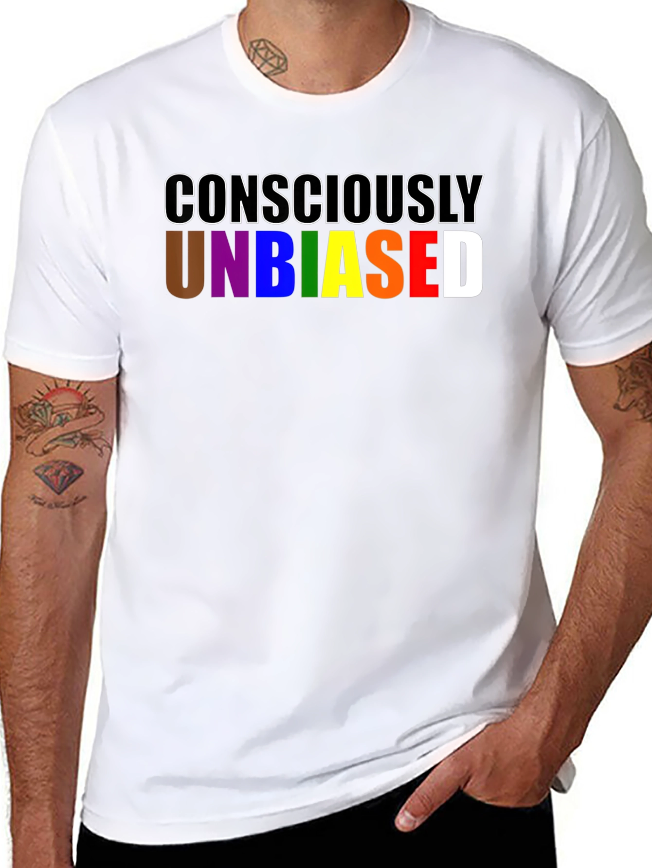 Consciously Unbiased Graphic Tee - Pride T-Shirt