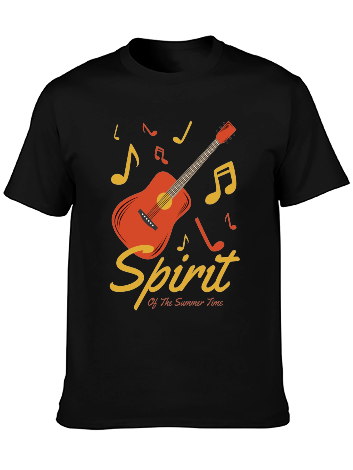 Summer Spirit Guitar Graphic T-Shirt