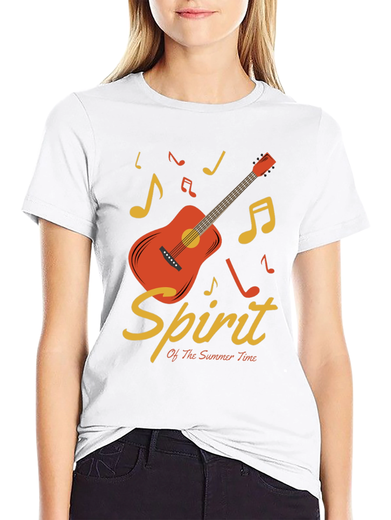 Summer Spirit Guitar Graphic T-Shirt