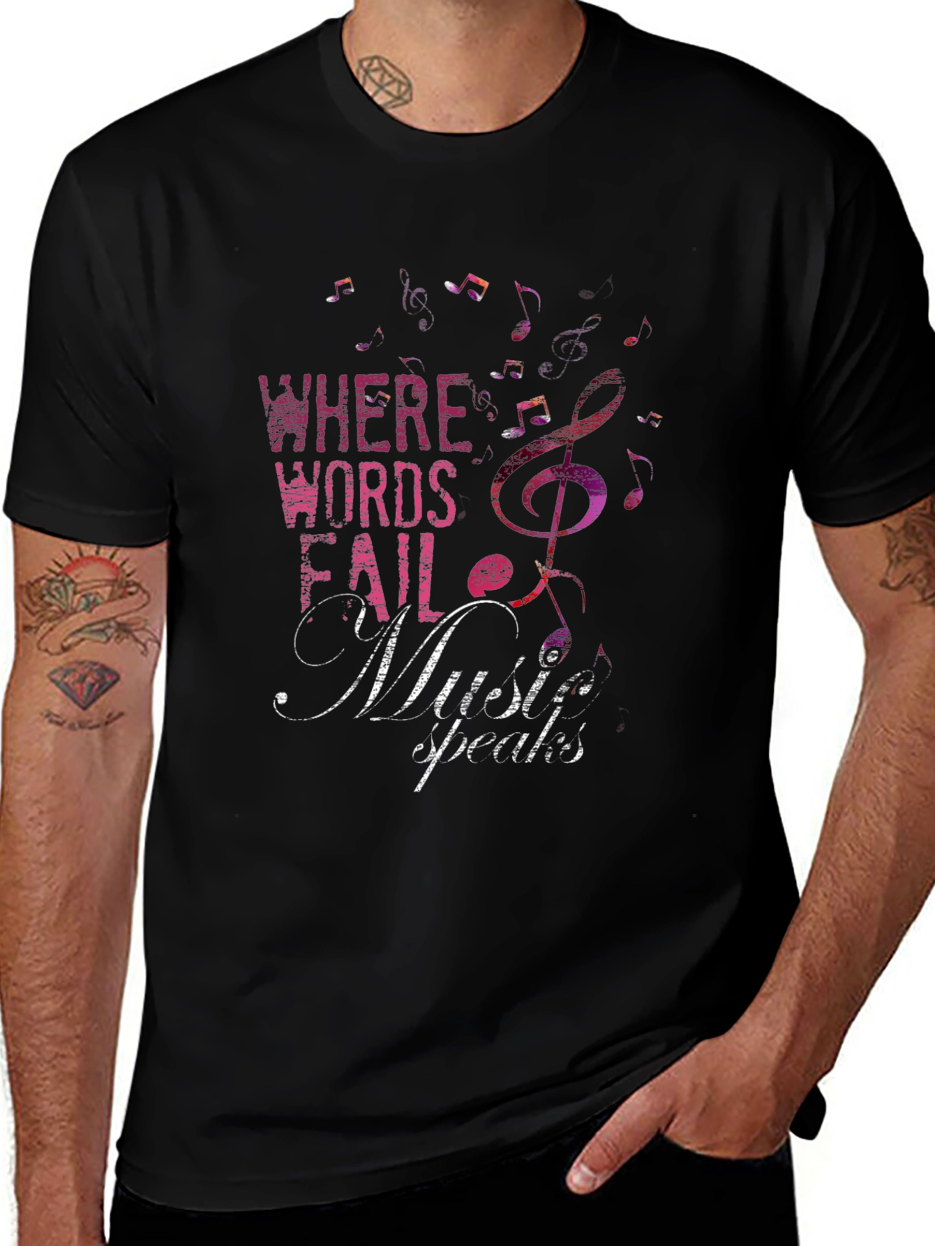 Music Speaks Graphic T-Shirt