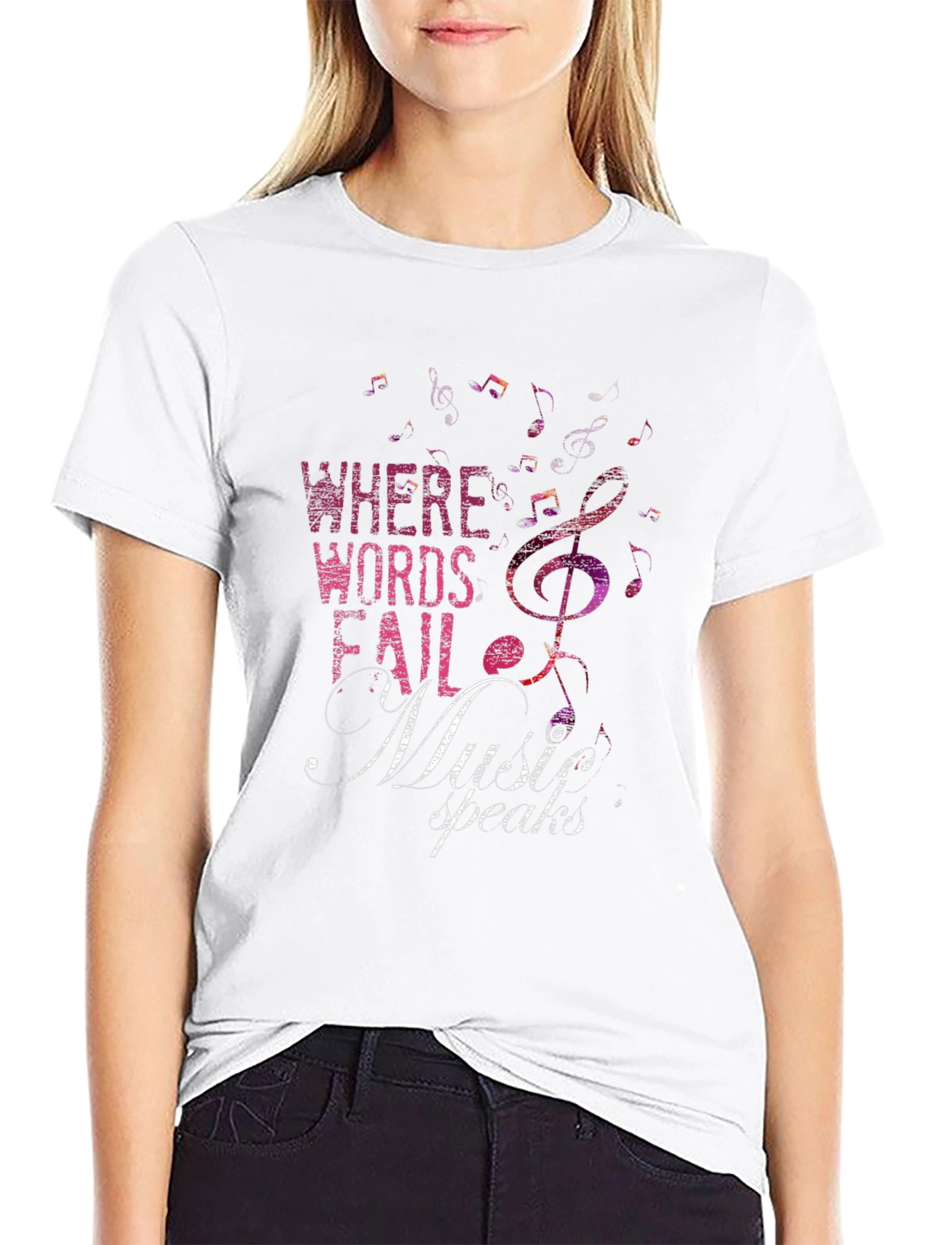 Music Speaks Graphic T-Shirt