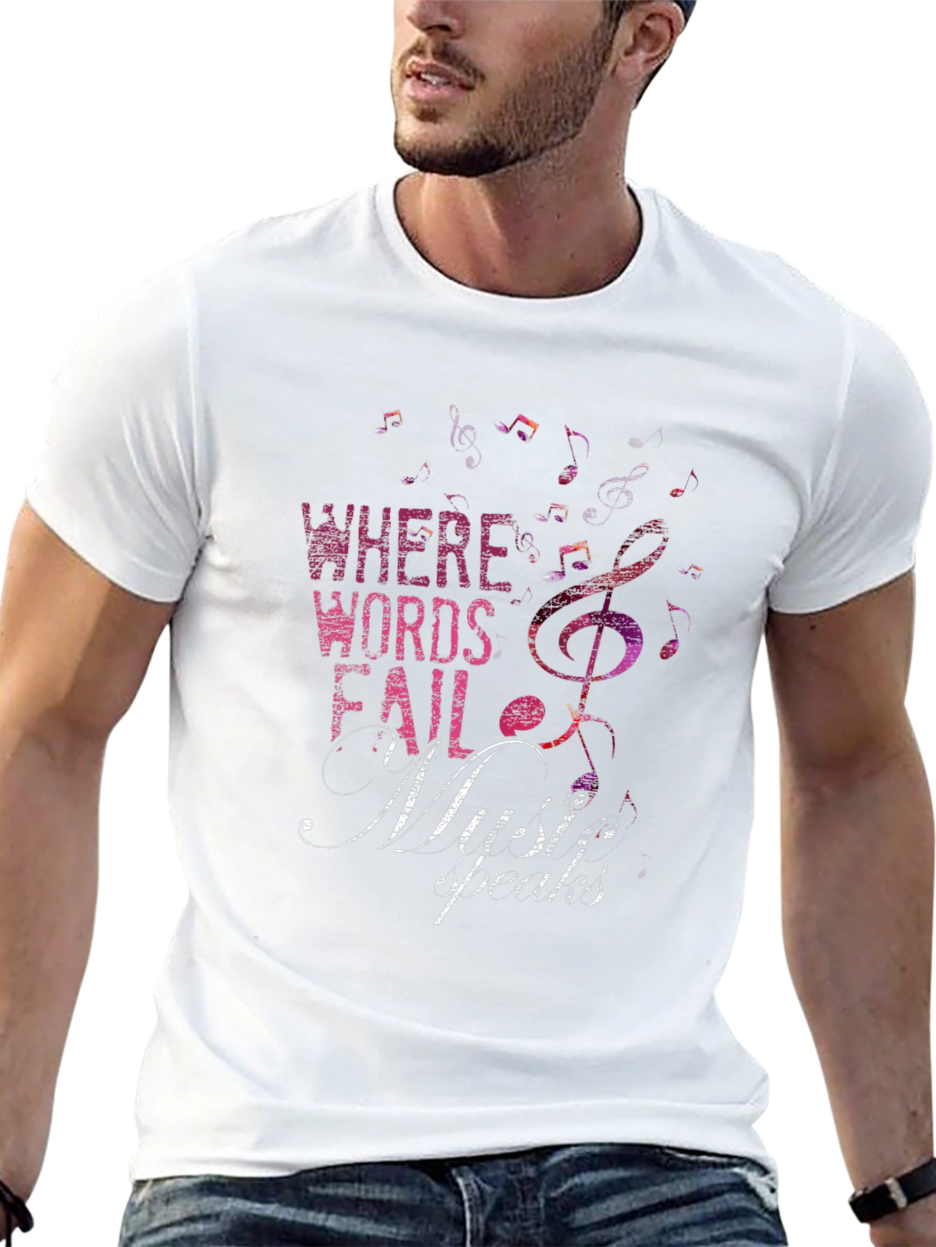 Music Speaks Graphic T-Shirt