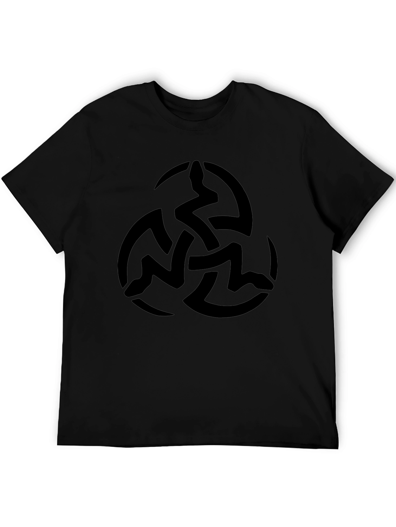 Black T-Shirt with Celtic Knot Design