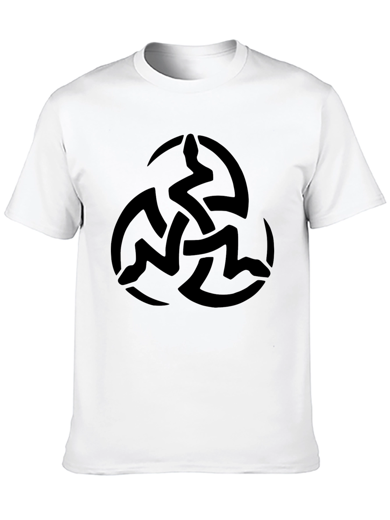 Black T-Shirt with Celtic Knot Design