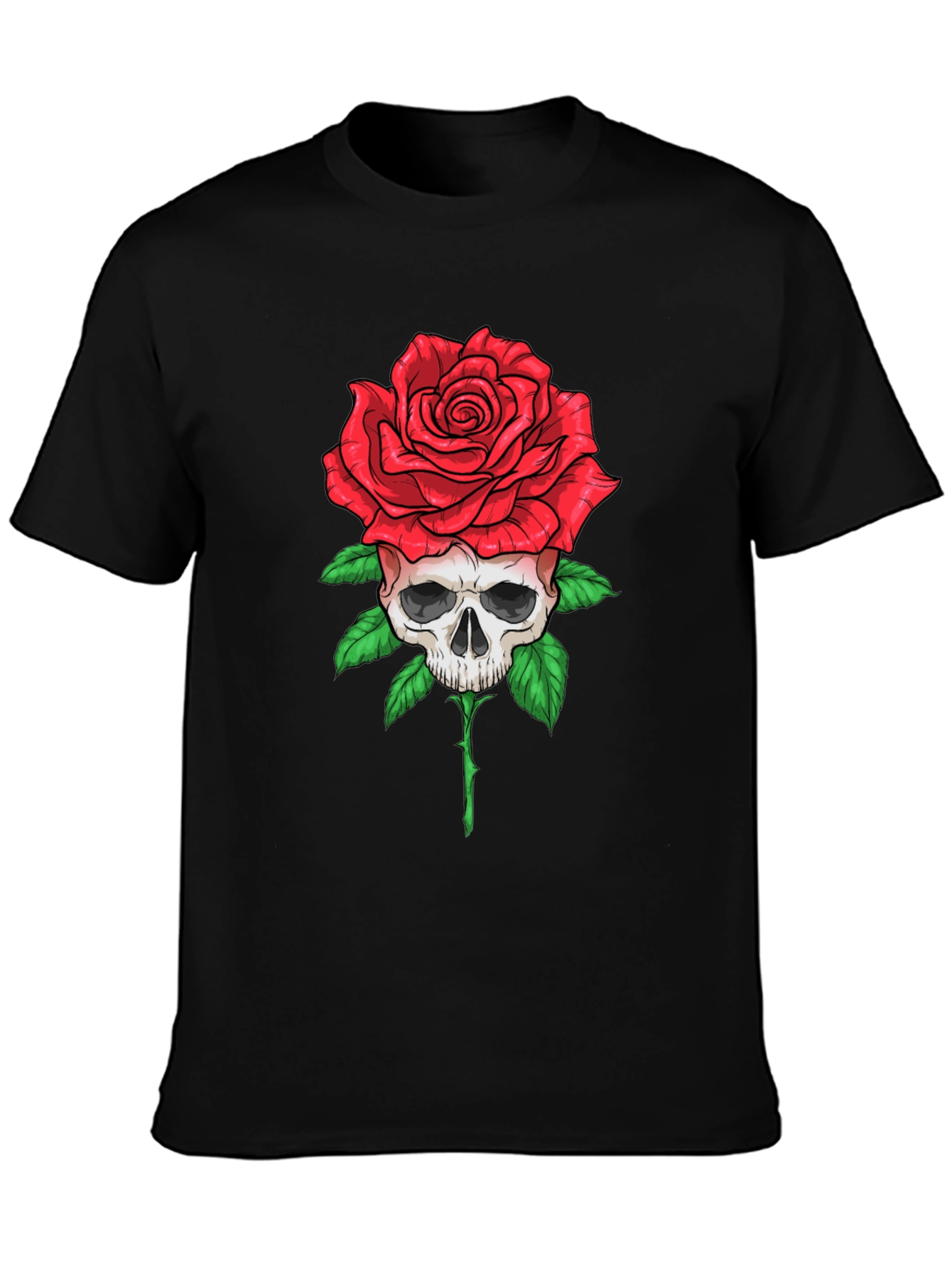 Skull Rose Graphic Tee
