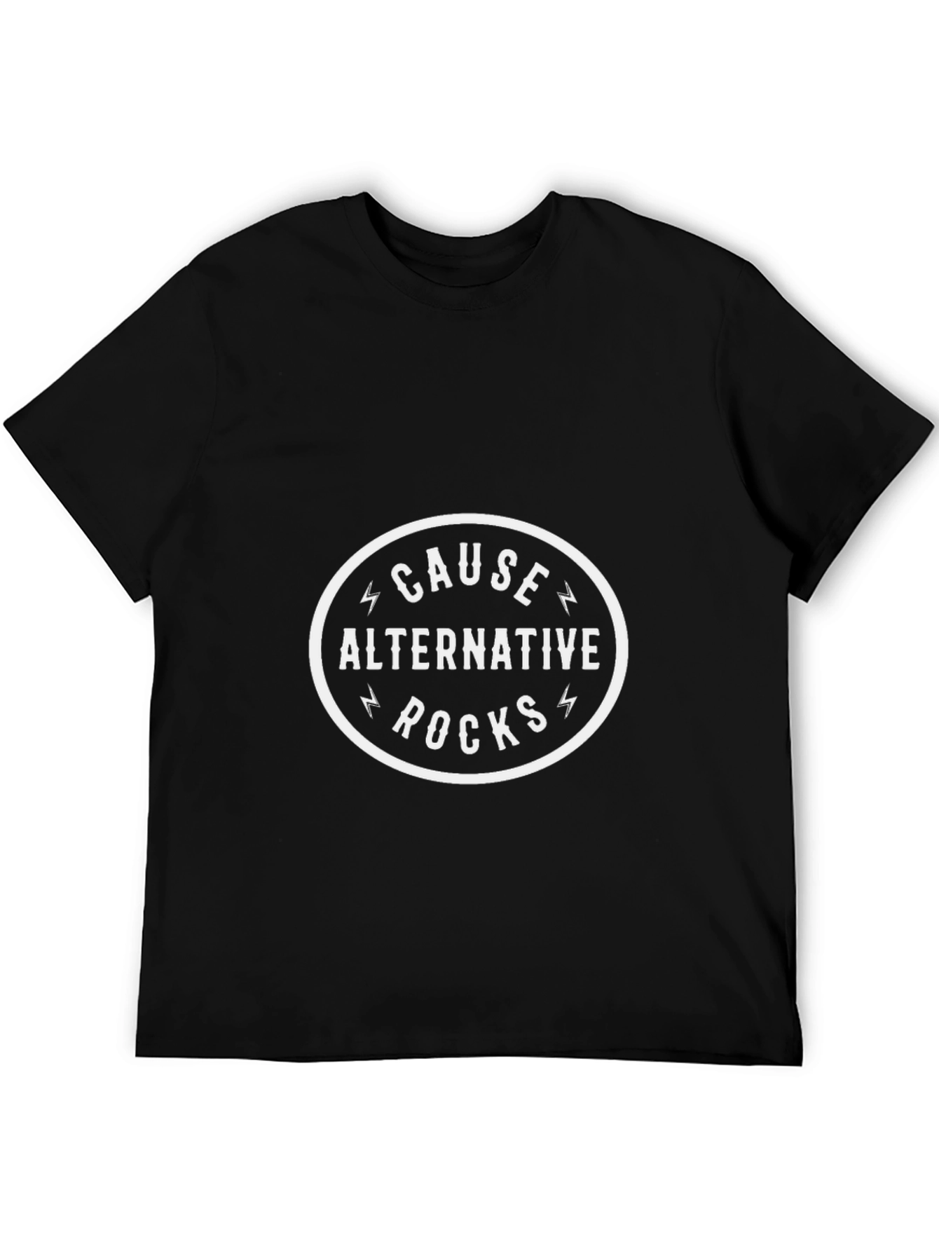 Cause Alternative Rocks Graphic T-Shirt - Black