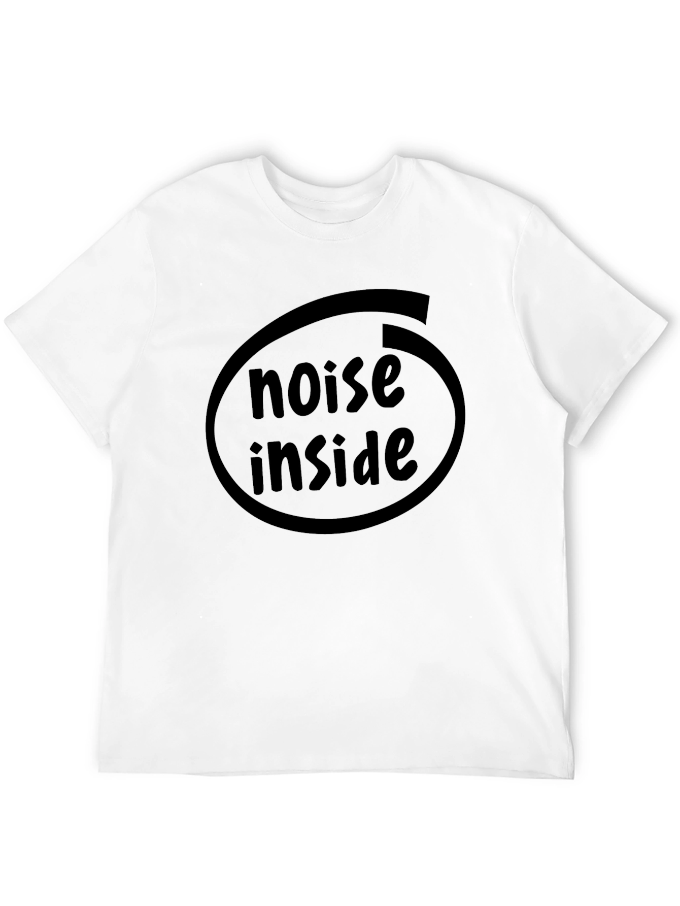 Noise Inside Black Graphic Tee