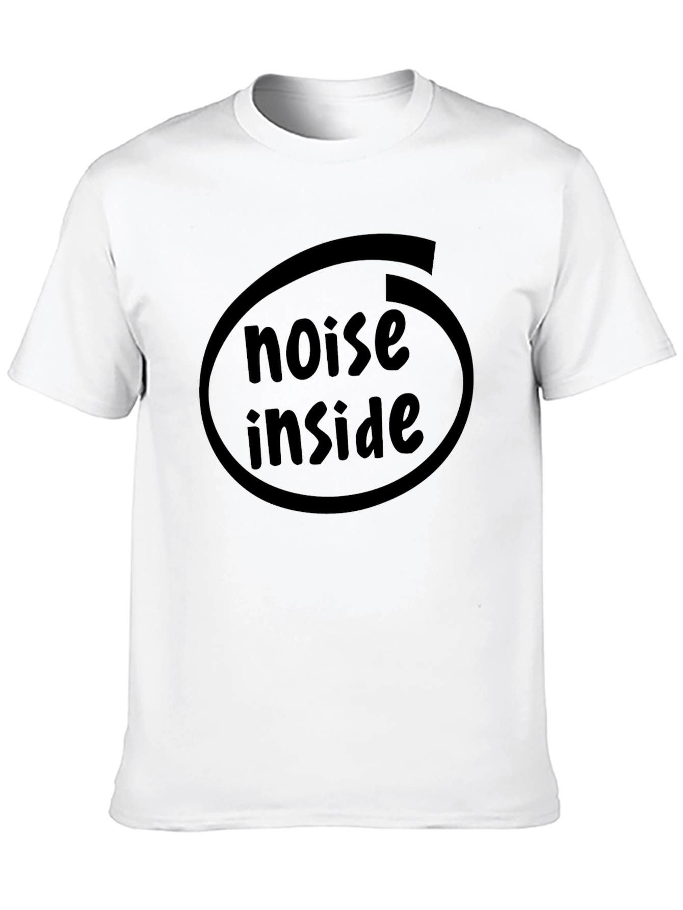 Noise Inside Black Graphic Tee