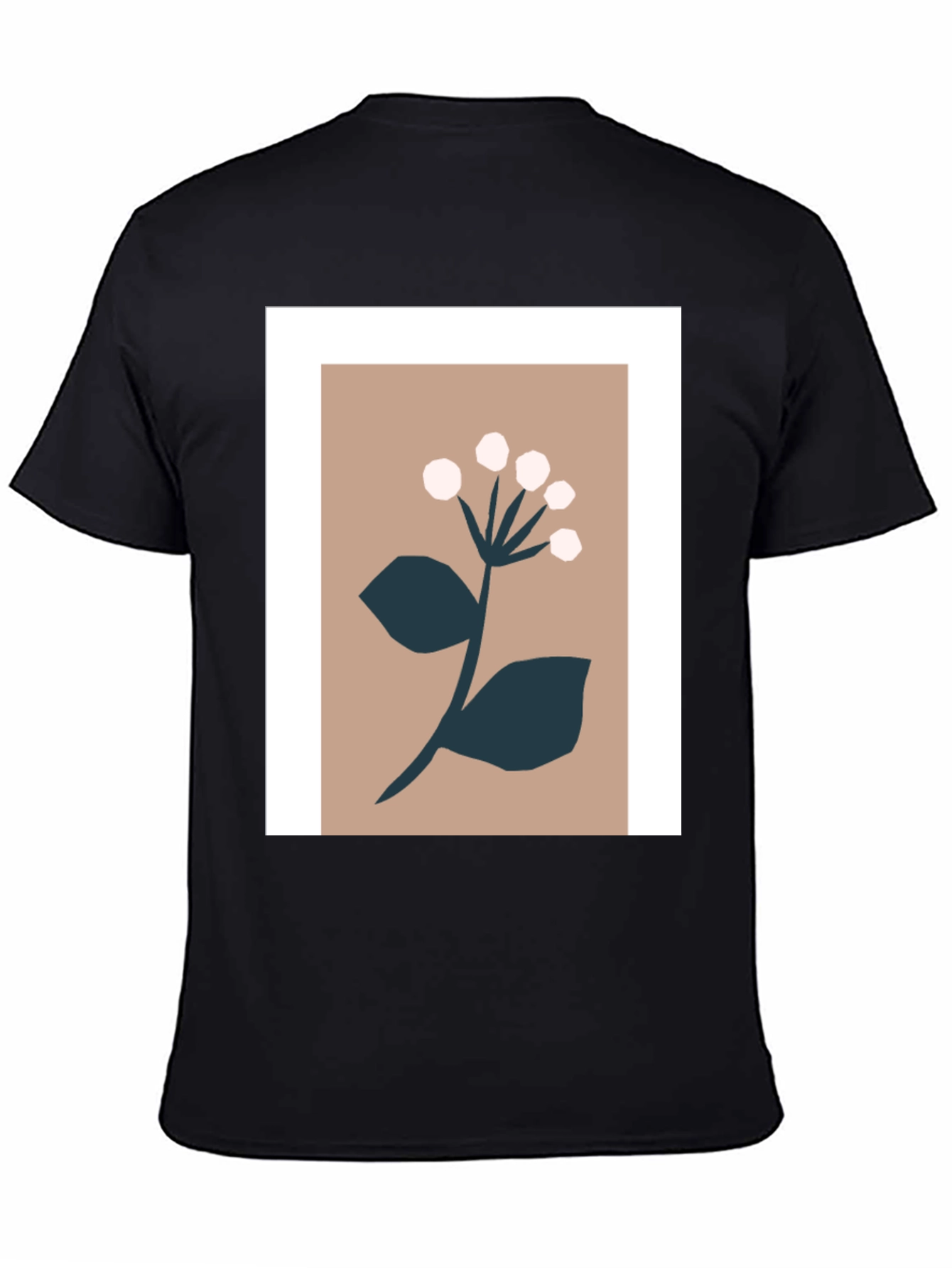 Minimalist Floral Graphic Print Tee